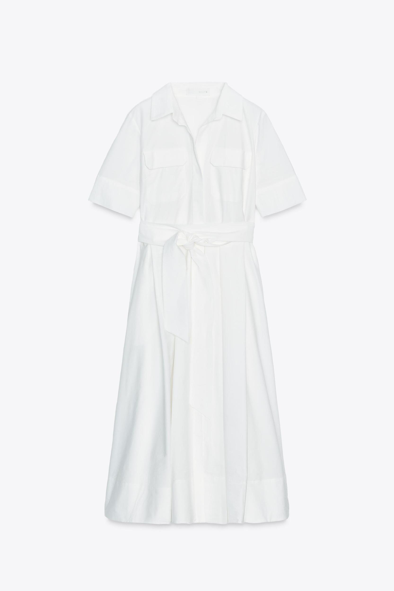 ZW COLLECTION POPLIN MIDI DRESS Product Image