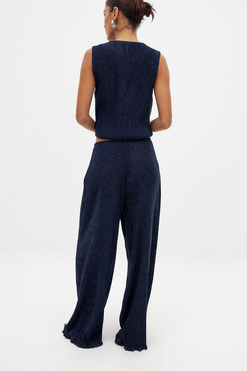 Structured Mid Waist Pants Product Image