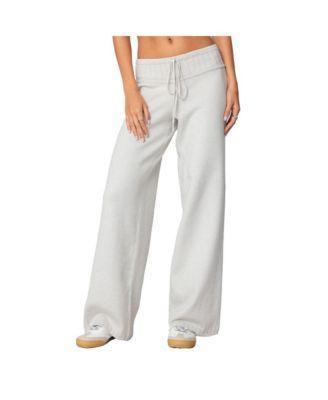 Edikted Womens Russell Straight Leg Knit Pants Product Image