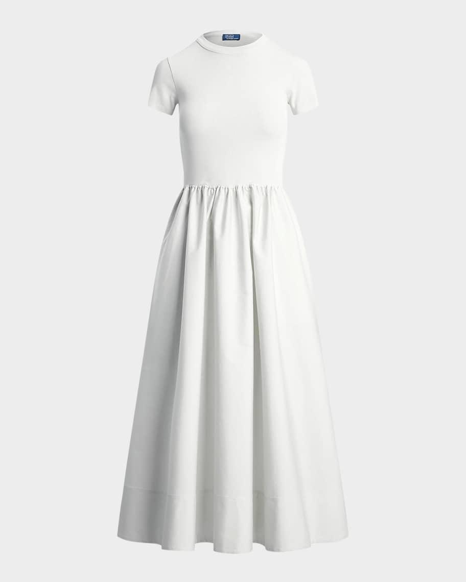 Cotton Short-Sleeve Dress Product Image