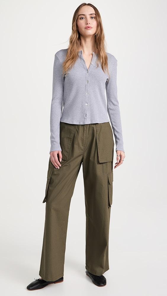 DONNI. Rib Cardi Sweater | Shopbop Product Image