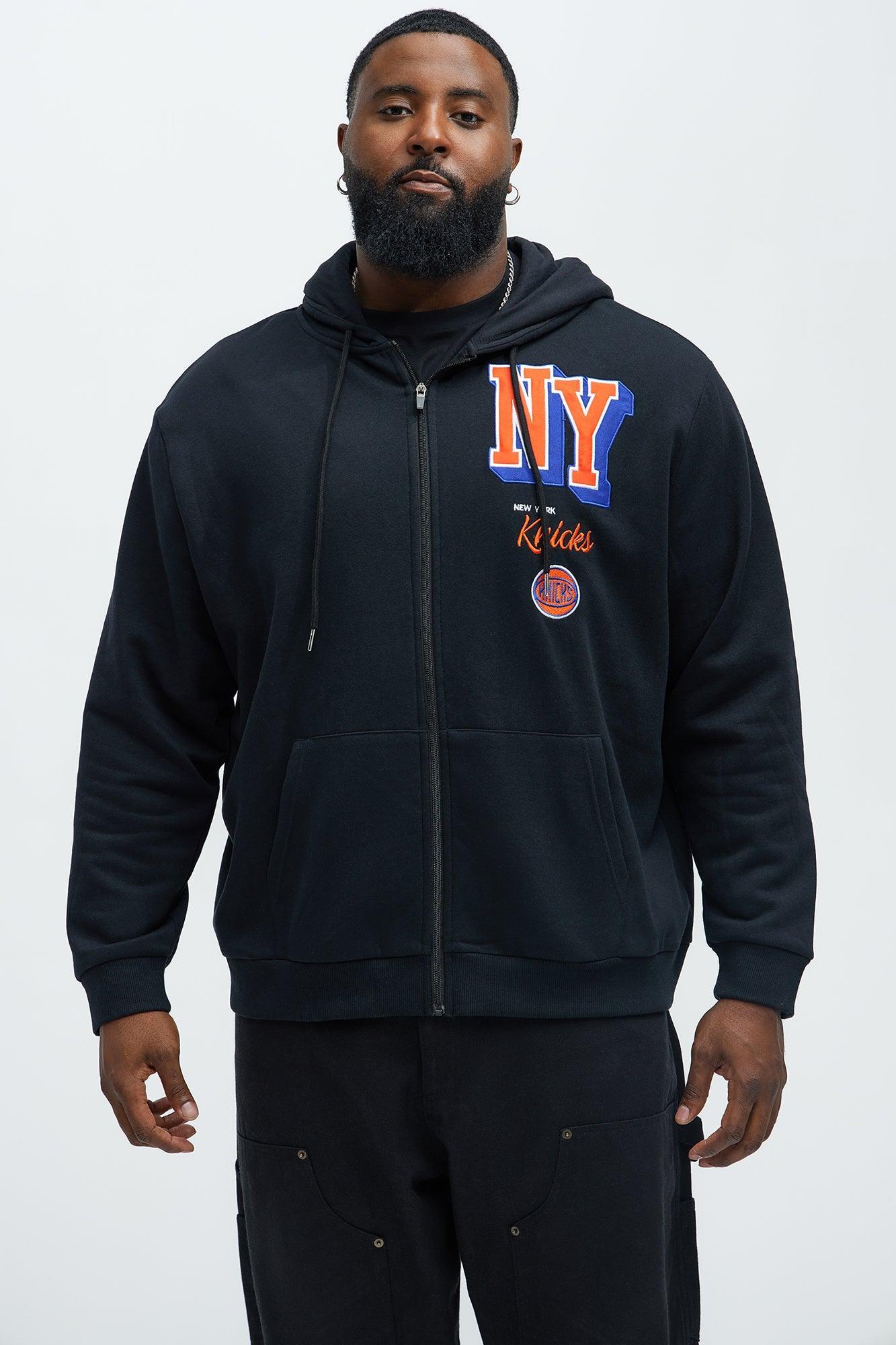 Knicks Bold Zip Up Hoodie - Black Product Image