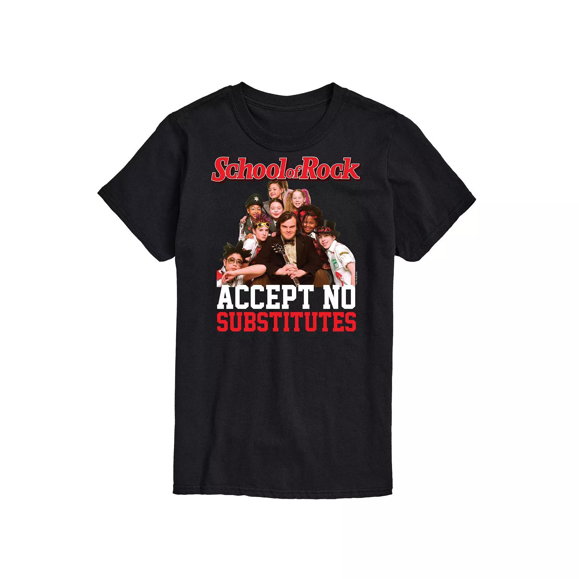Mens School Of Rock No Substitutes Graphic Tee Product Image