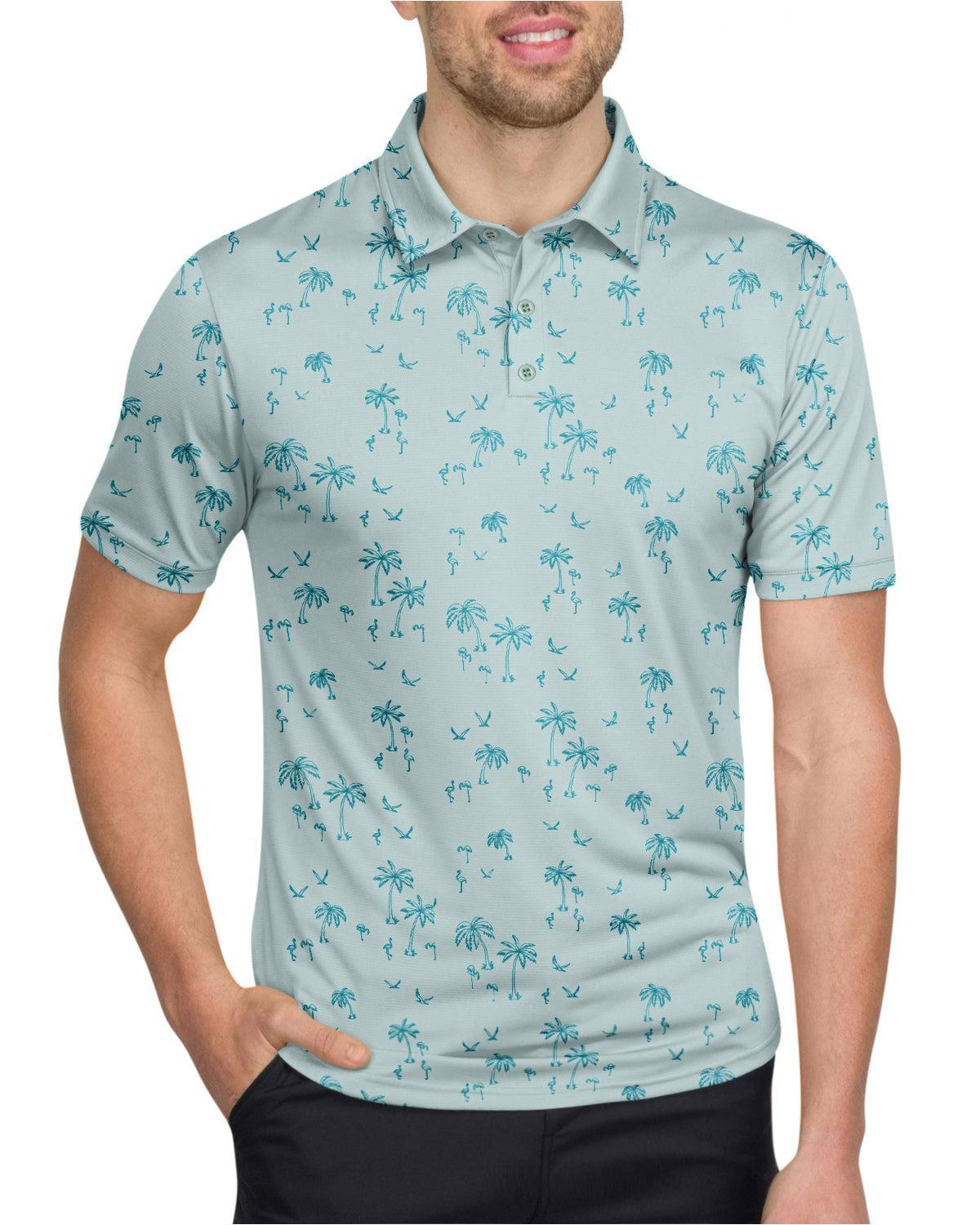 Three Sixty Six Men’s Print Golf Polos Product Image