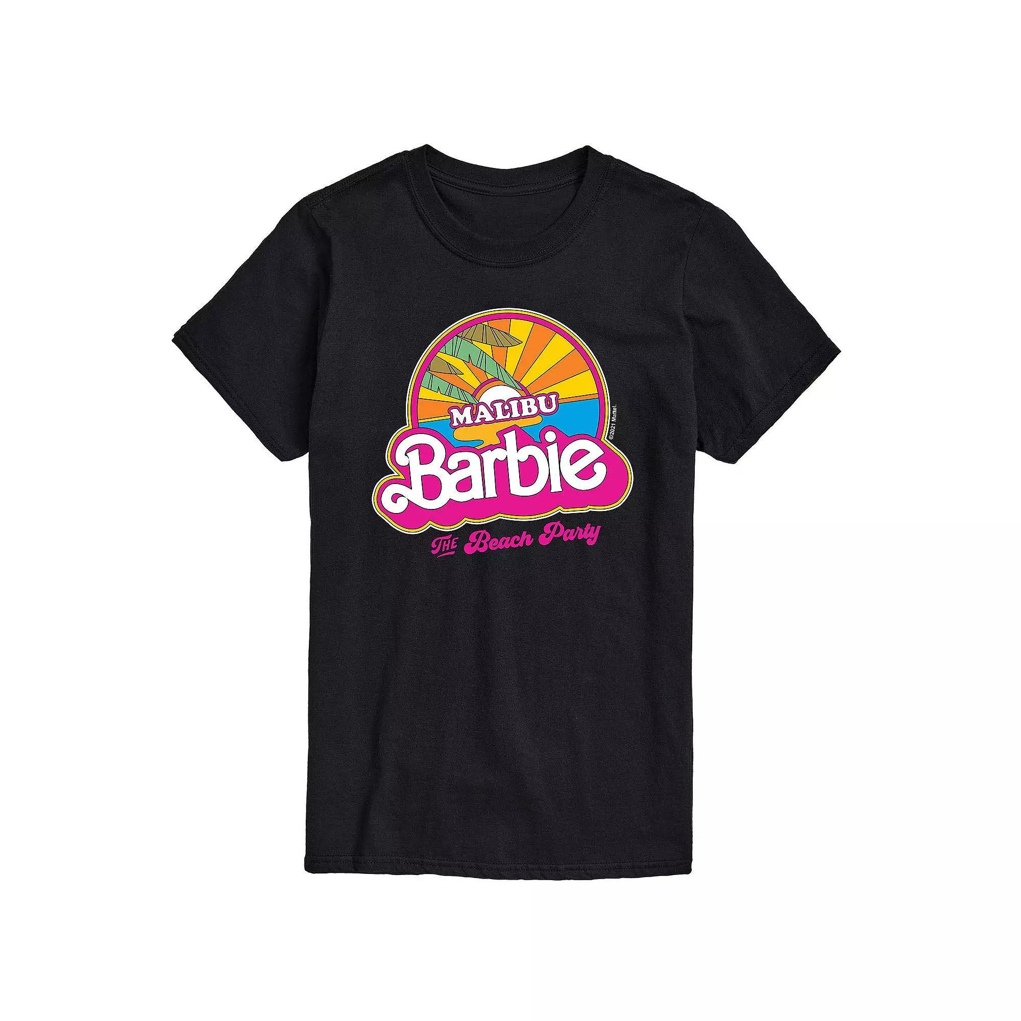 Big & Tall Barbie Malibu Barbie Graphic Tee, Mens Blue Product Image