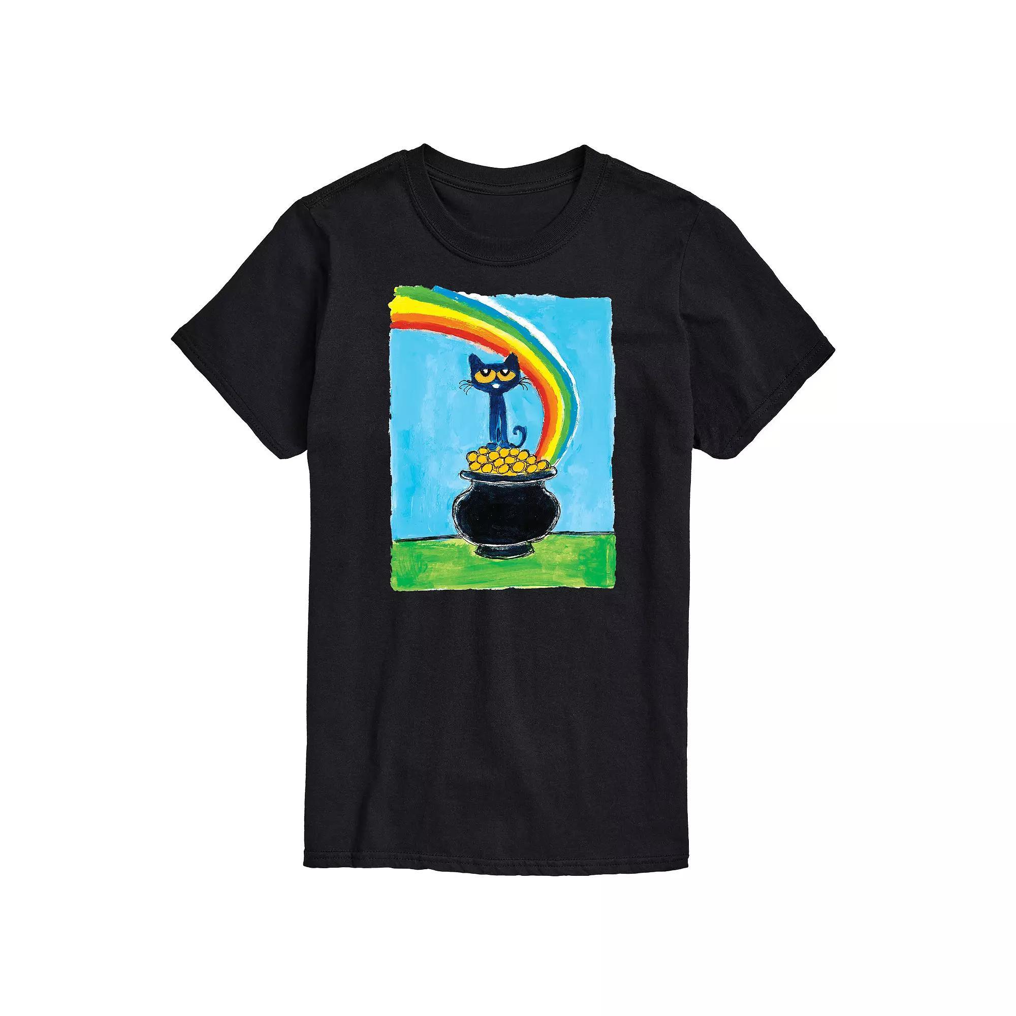 Mens Pete The Cat Rainbow Pot Of Gold Tee Product Image