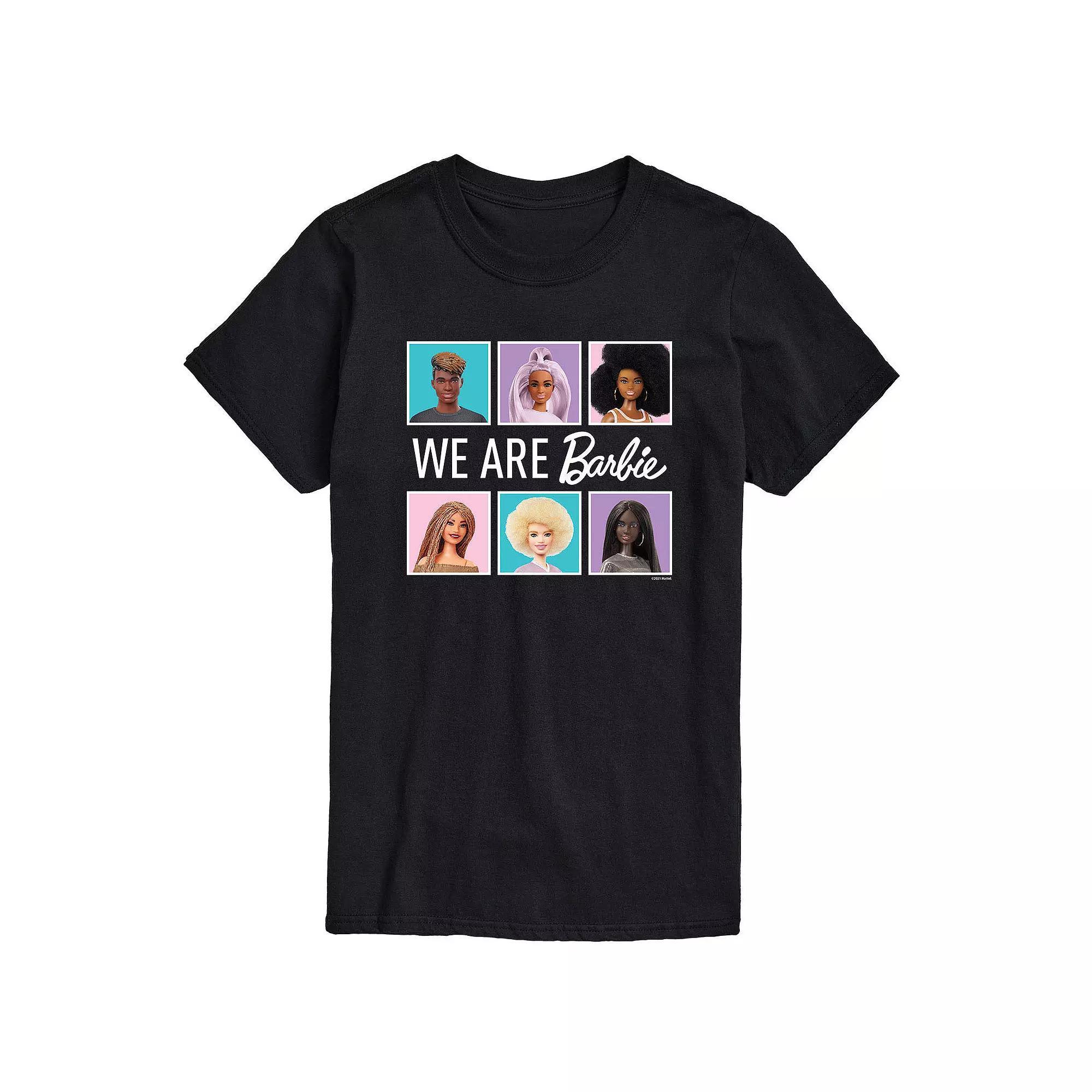 Big & Tall Barbie We Are All Barbie Graphic Tee, Mens Blue Product Image