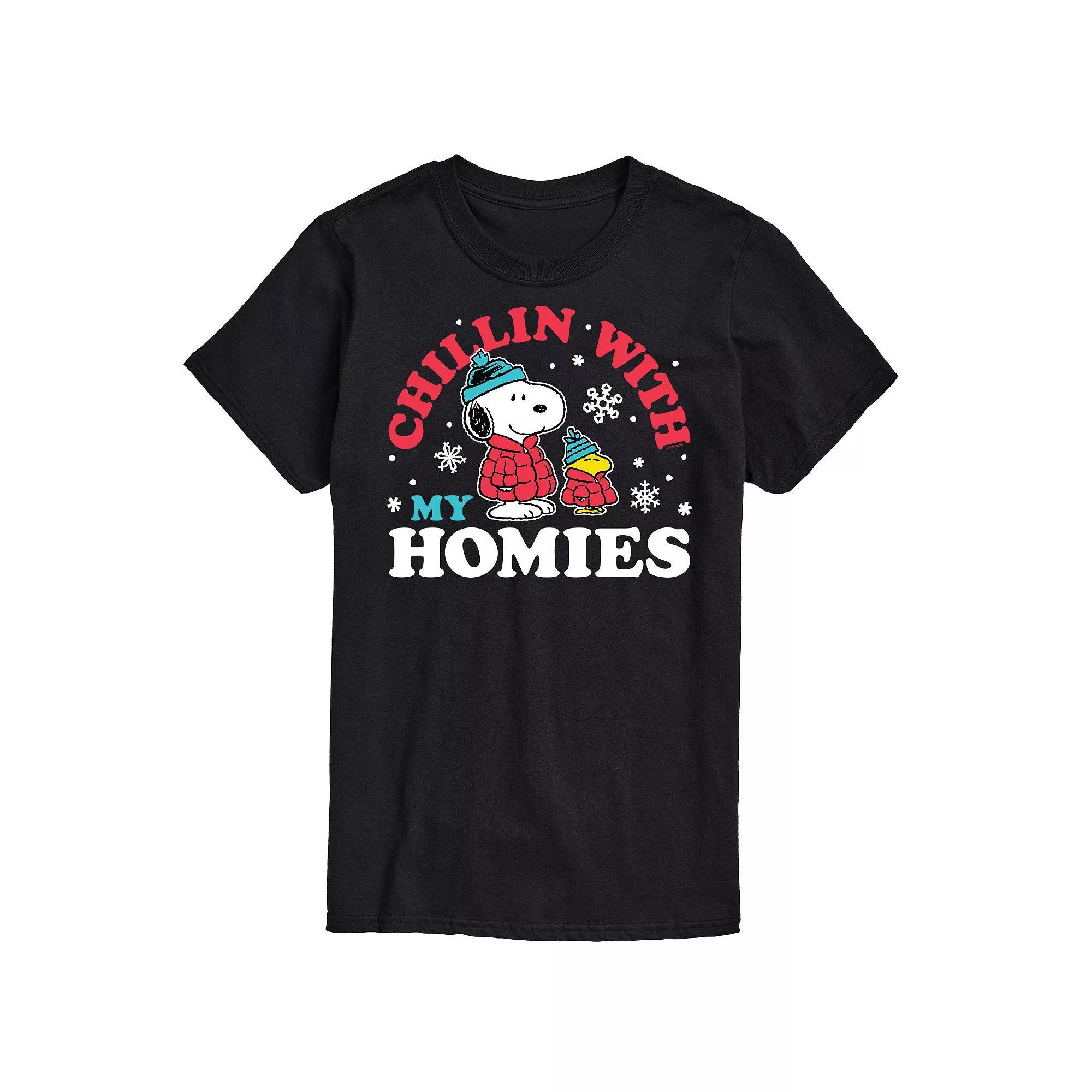 Big & Tall Peanuts Chillin Homies Tee, Mens Product Image