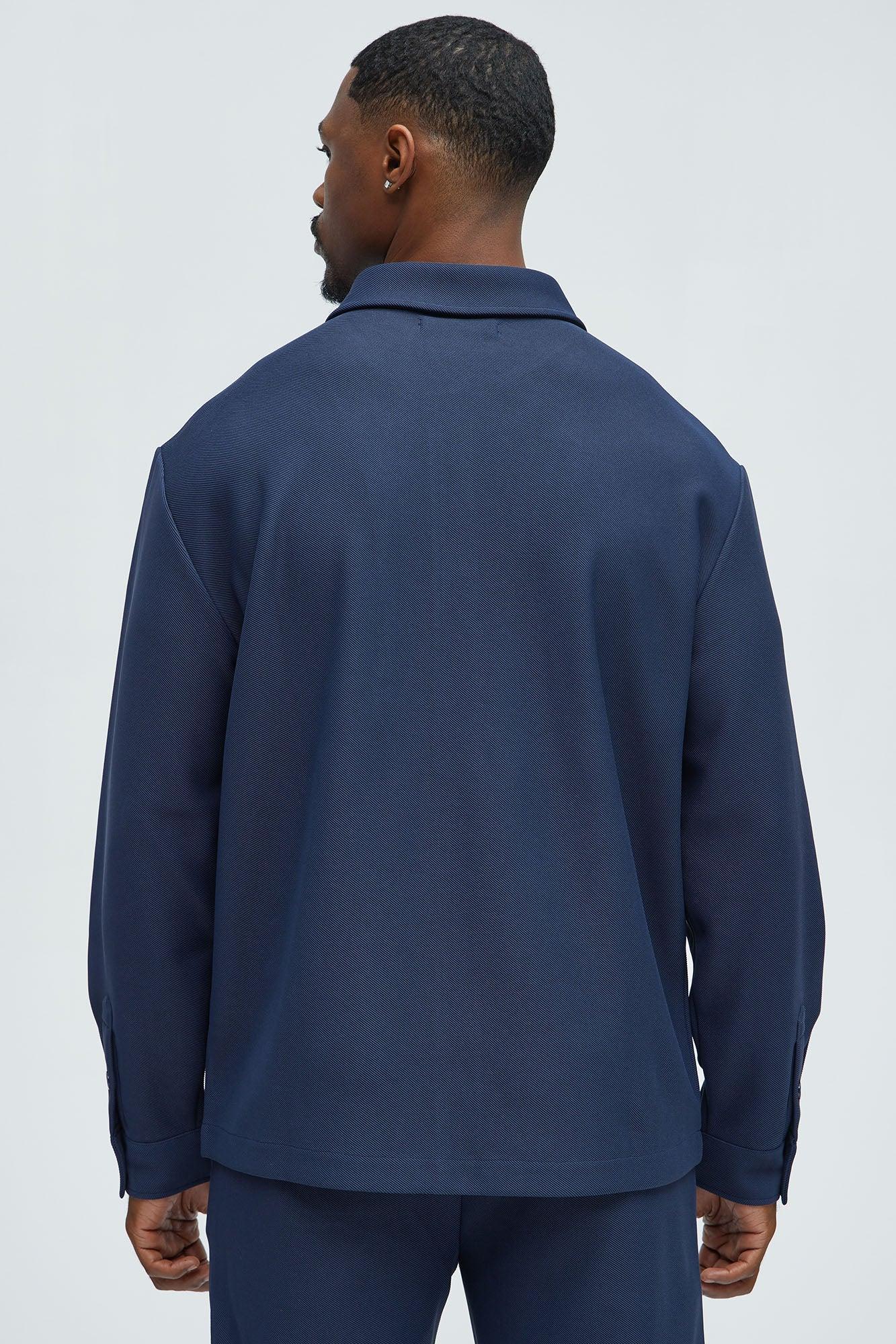 Turner Pocket Button Up Shirt - Navy Product Image