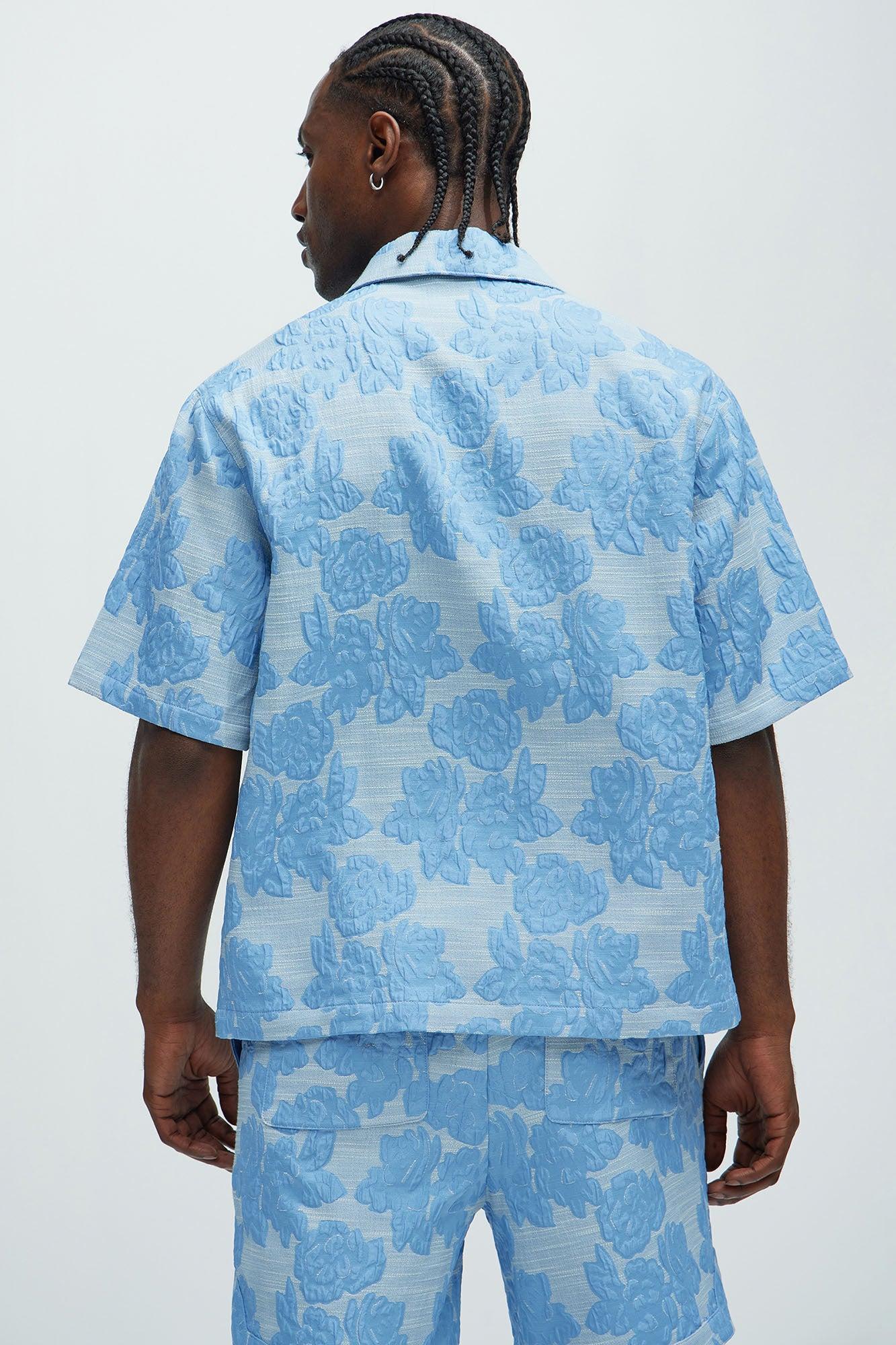 Bartlett Jacquard Shirt - Blue/combo Product Image