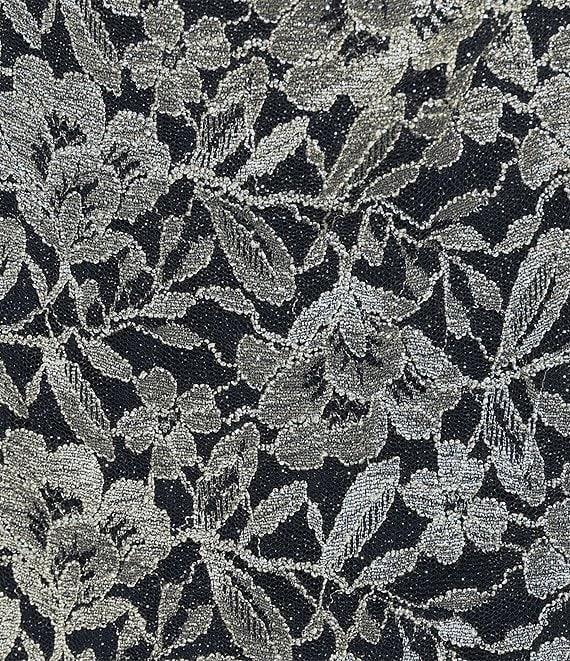 Jessica Howard Short Sleeve Crew Neck Floral Lace Sheath Dress Product Image