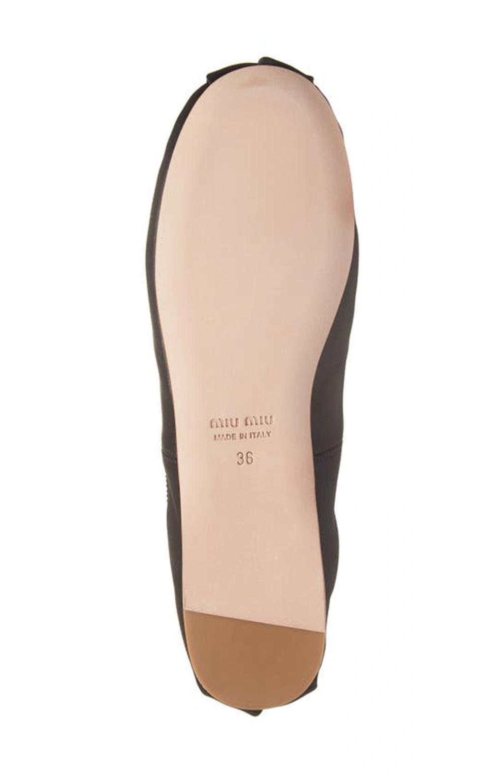 logo-strap ballerina shoes Product Image