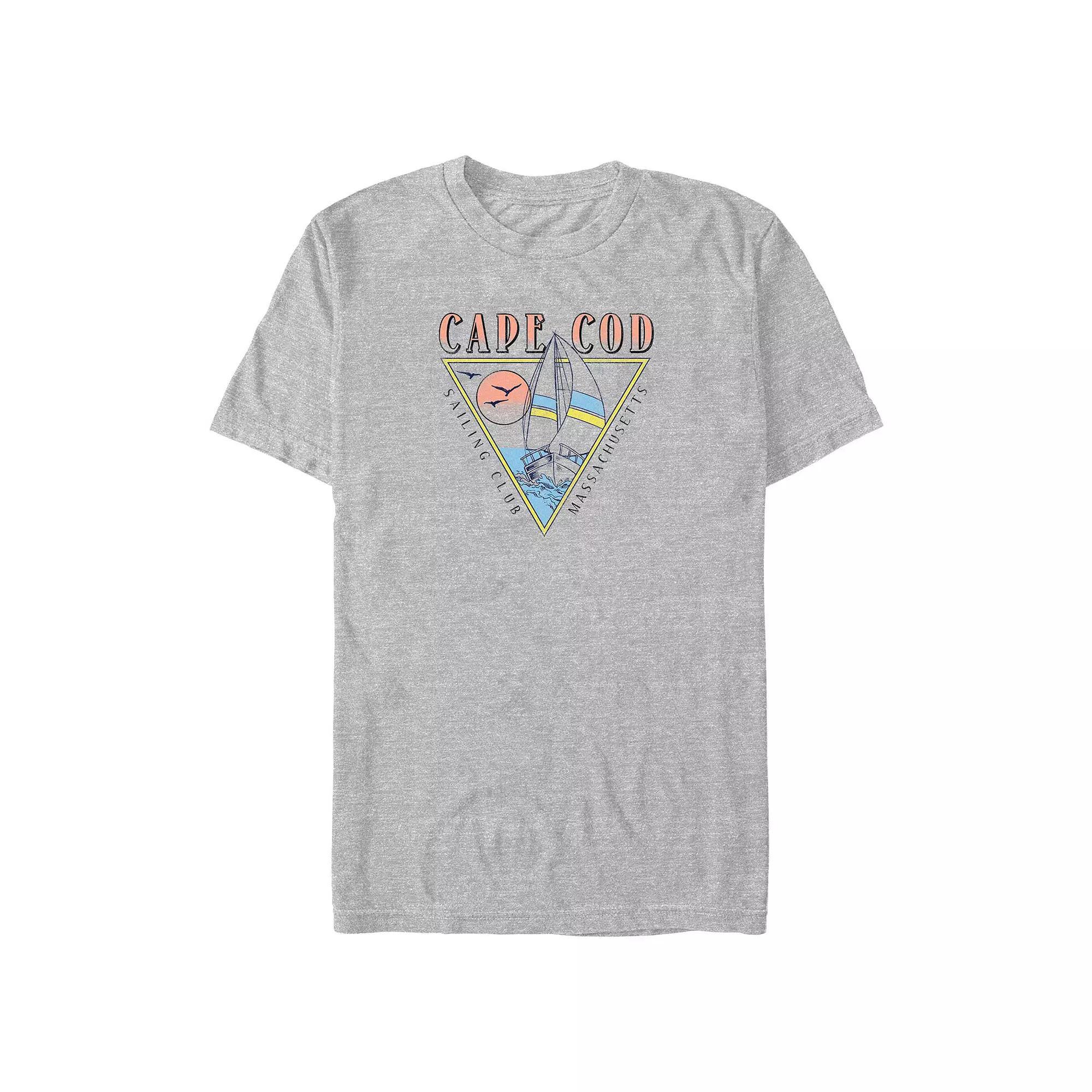 Big & Tall Cape Cod Sailing Club Graphic Tee, Men's, Size: Large Tall, Athletic Grey Product Image