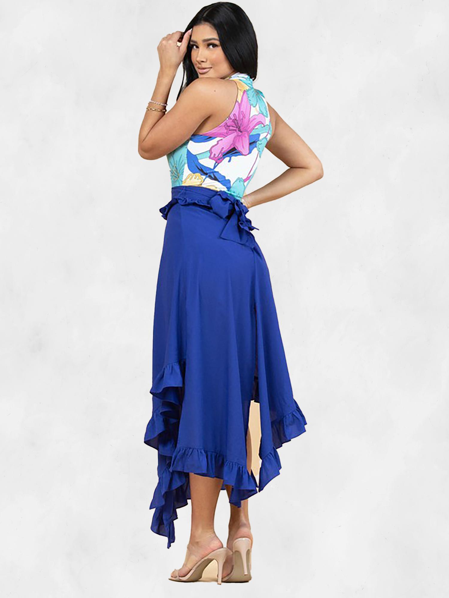 Nylon Apparel Ruffled Skirt Product Image
