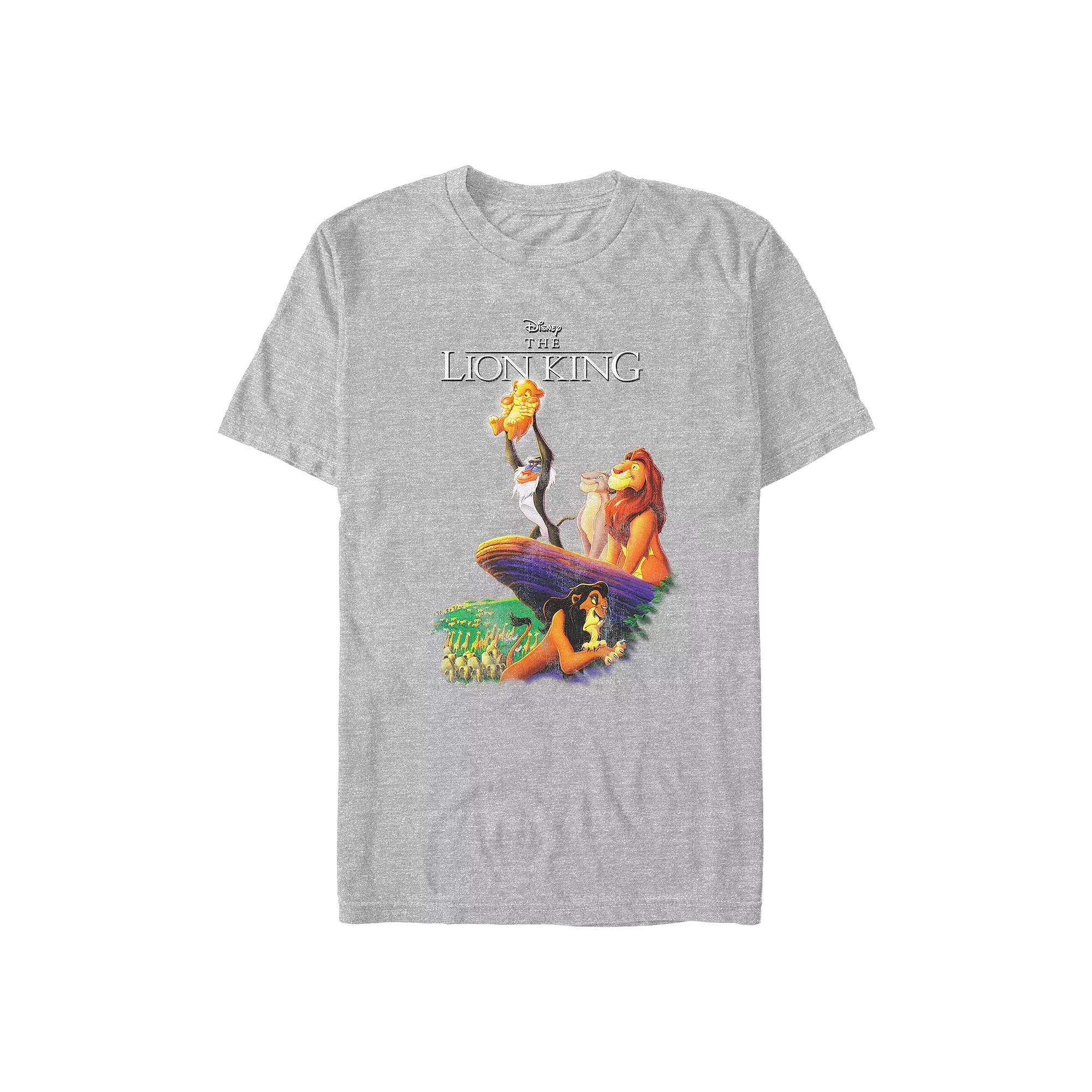 Disney's The Lion King Presenting Simba Scene Men's Graphic Tee, Size: XL, Athletic Grey Product Image