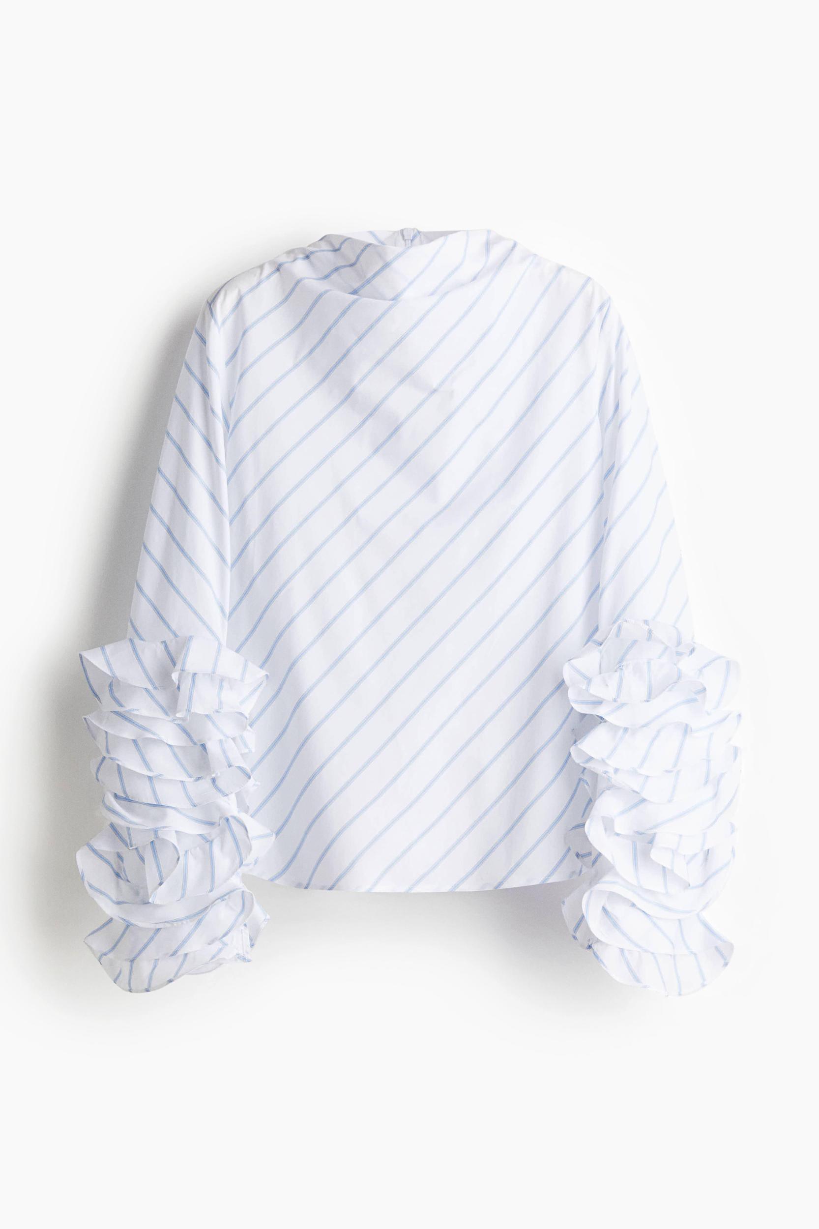Ruffle-Sleeved Blouse Product Image