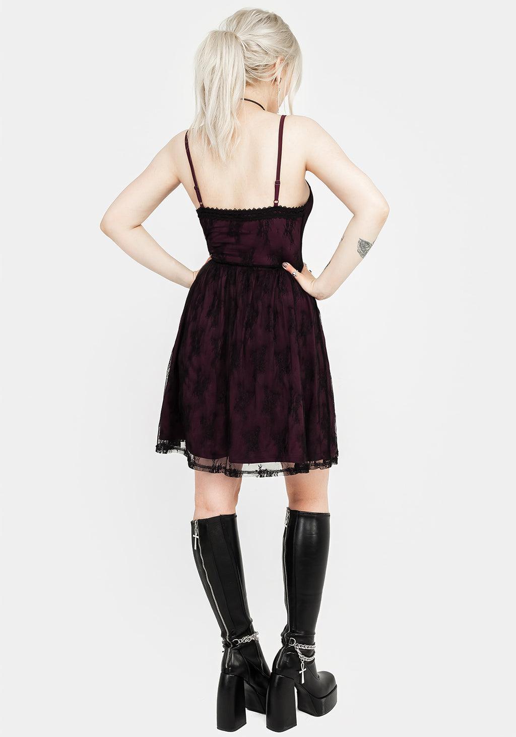 Anastasie Stretch Lace Mini Dress Product Image