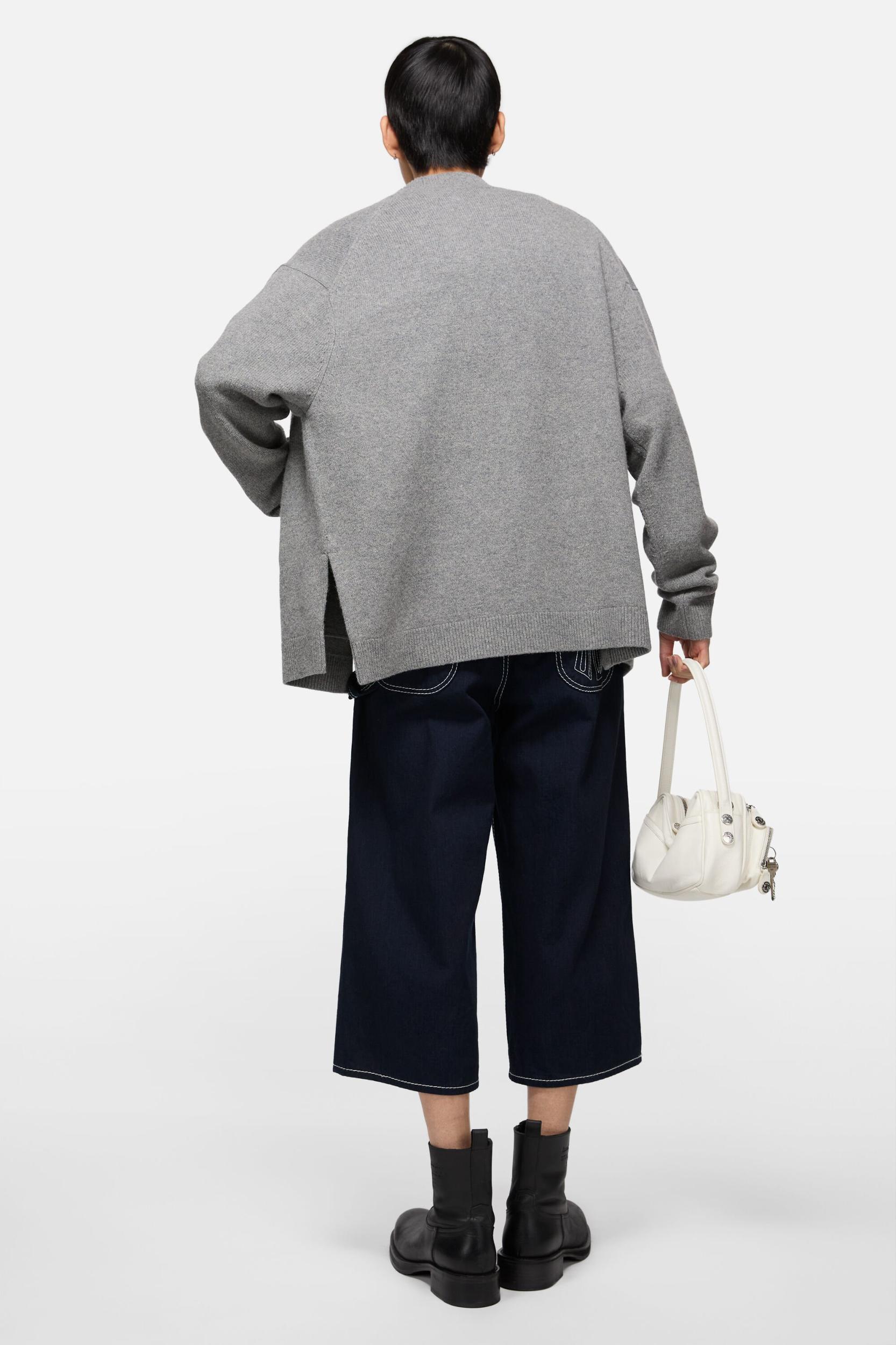 Wool V-Neck Cardigan Product Image