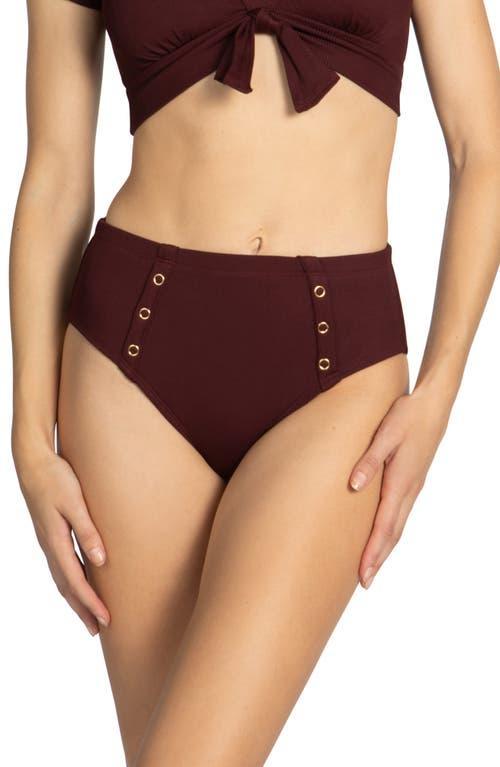 Womens Amy Ruched Hipster Bikini Bottoms Product Image