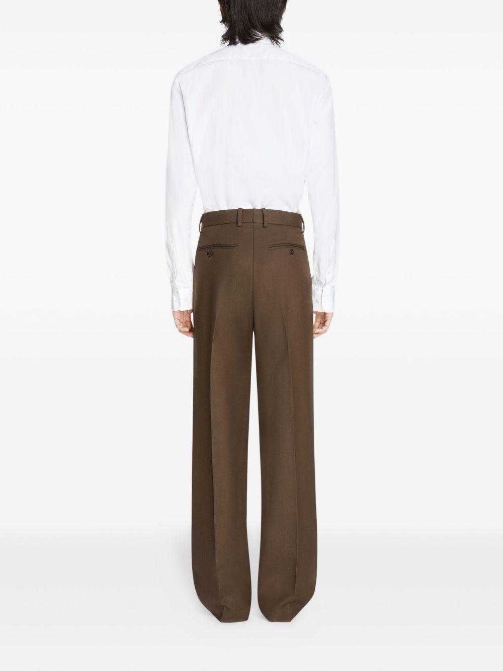 wool straight-leg trousers Product Image
