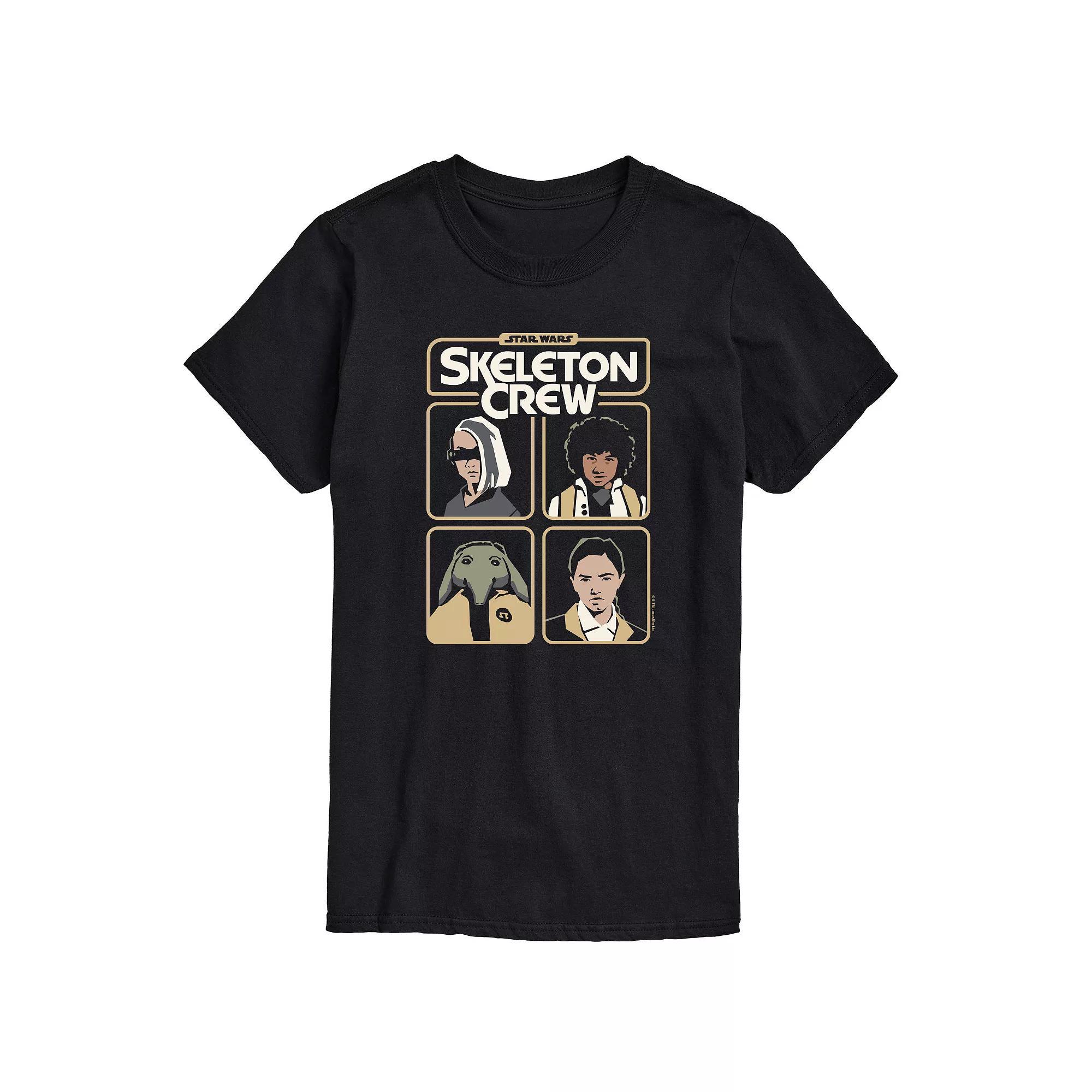 Mens Star Wars Skeleton Crew Grid Graphic Tee Product Image
