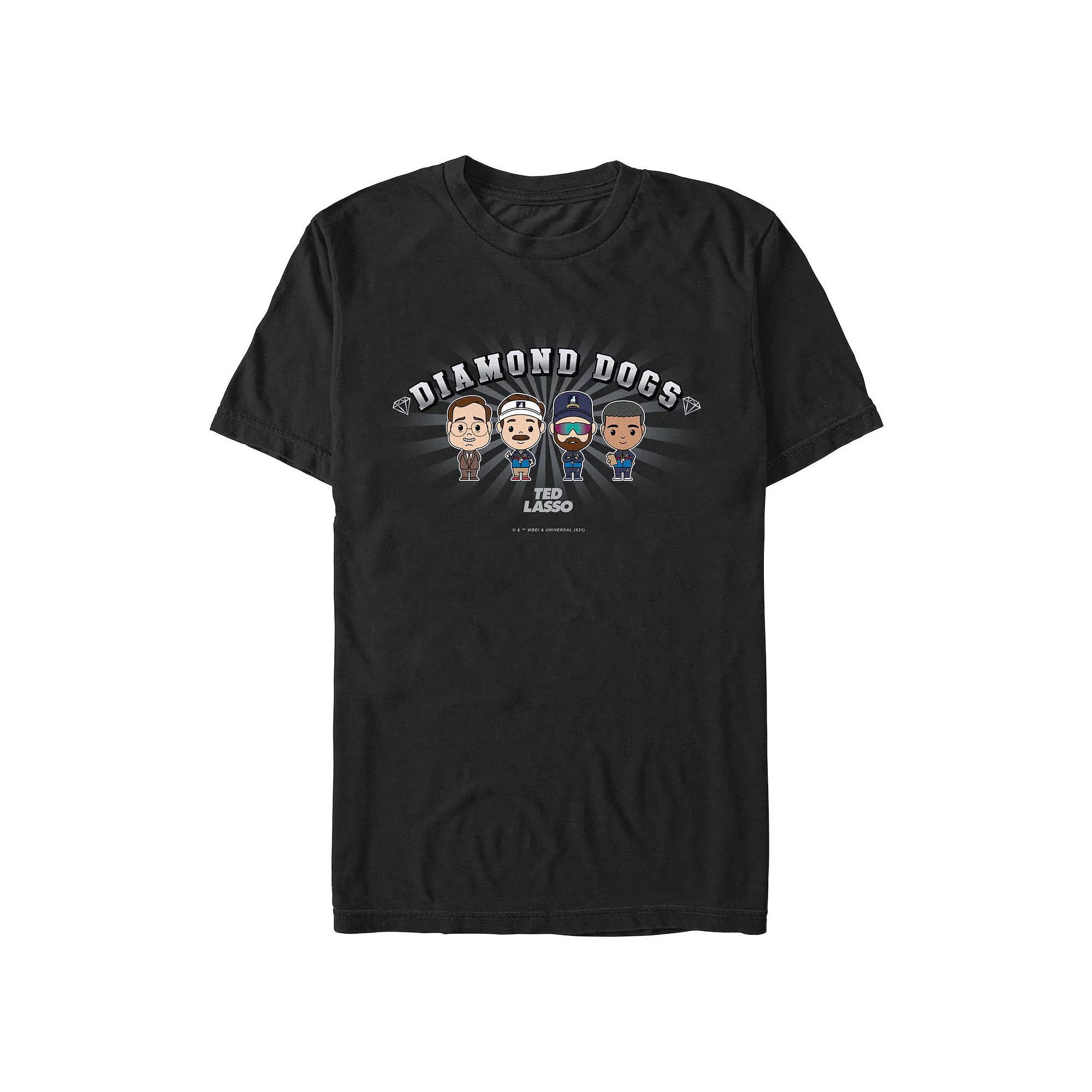 Men's Ted Lasso Diamond Dogs Lasso Graphic Tee, Size: XXL, Black Product Image