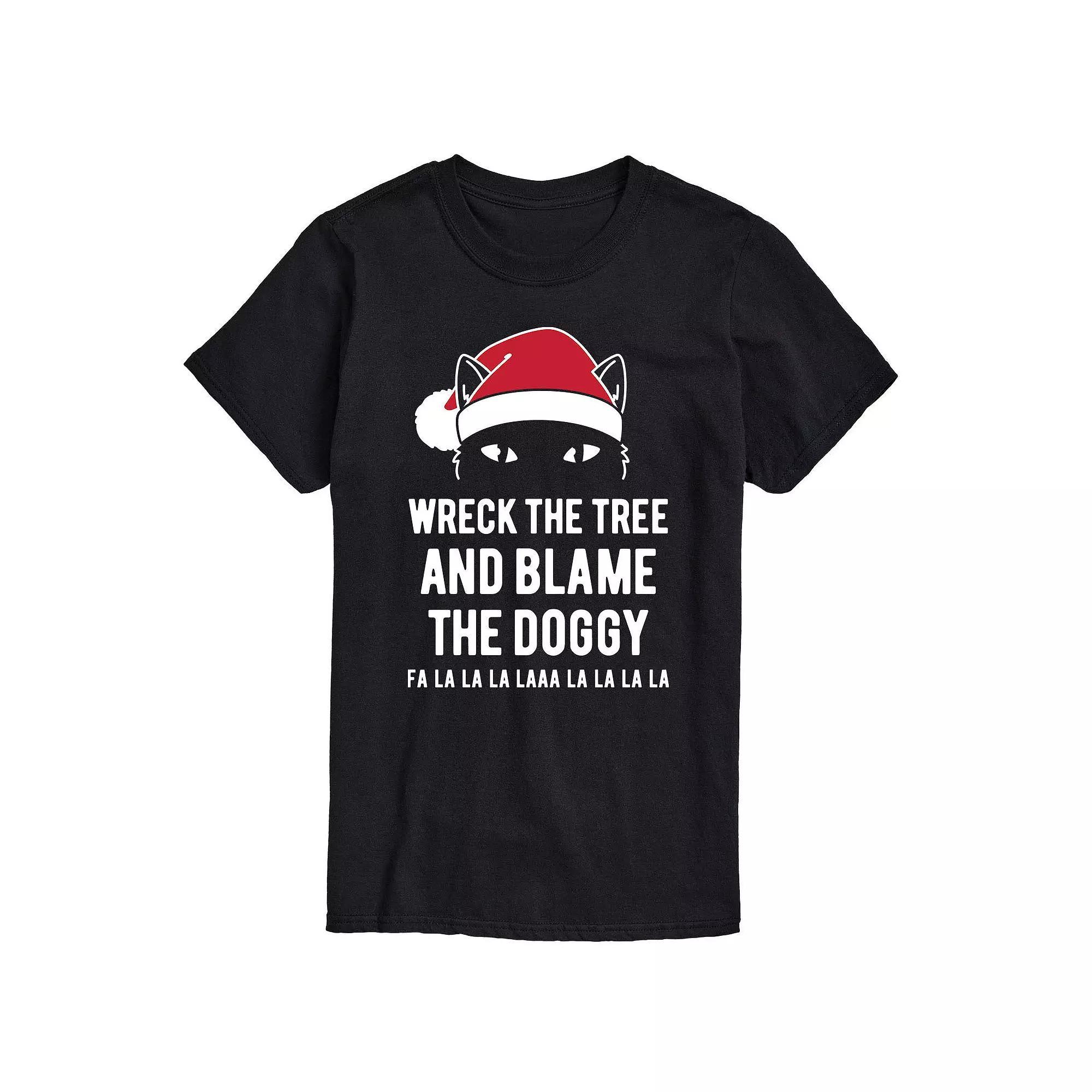 Mens Wreck The Tree and Blame The Doggy Tee Product Image
