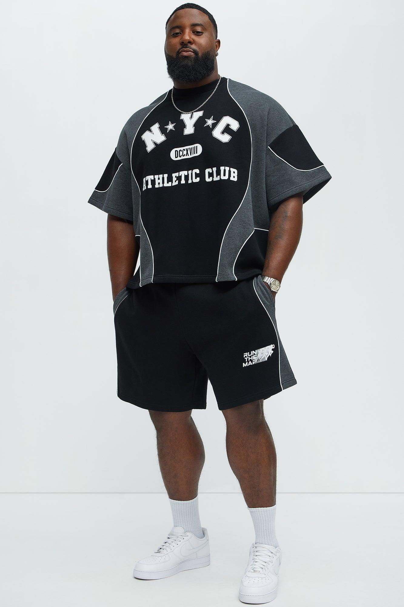 Tyson NYC Athletic Relaxed Shorts - Black/combo Male Product Image