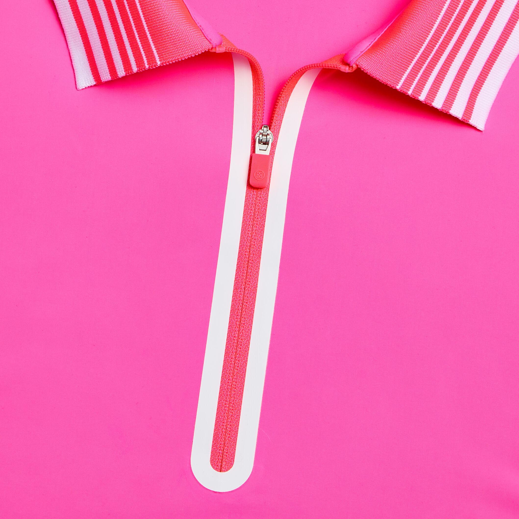 SILKY TECH NYLON QUARTER ZIP POLO Product Image