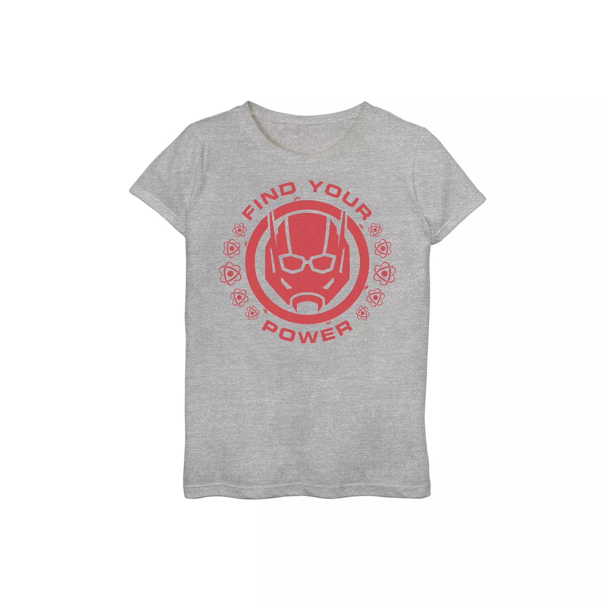 Girls 7-16 Marvel Ant-Man Find Your Power Red Logo Tee, Girl's, Size: Large, Athletic Grey Product Image