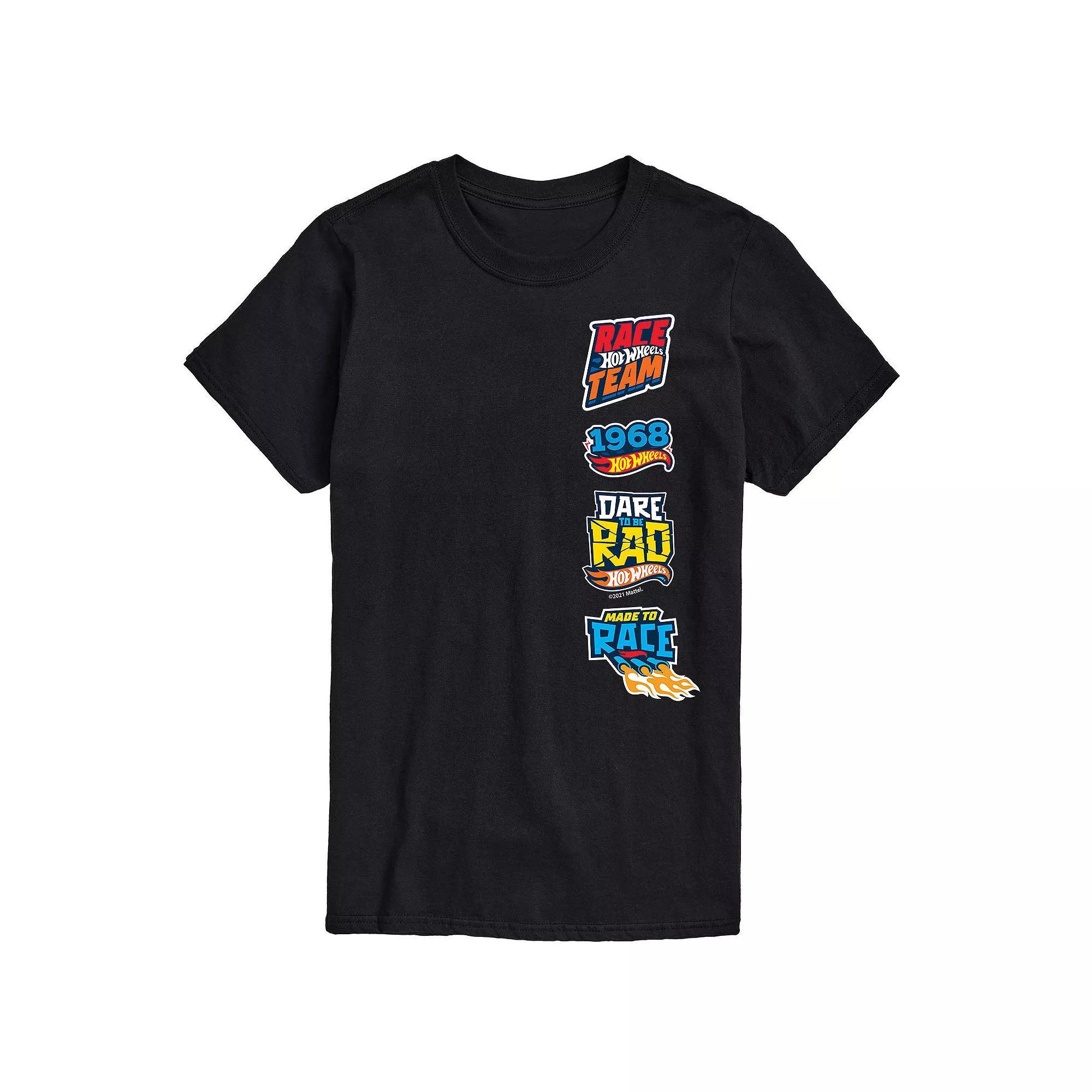Men's Hot Wheels Badges Tee, Size: Large, Black Product Image
