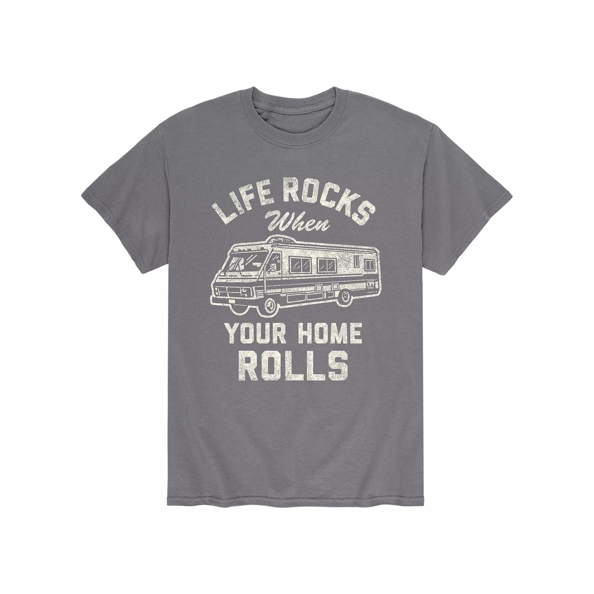 Mens Life Rocks Home Rolls Tee Product Image