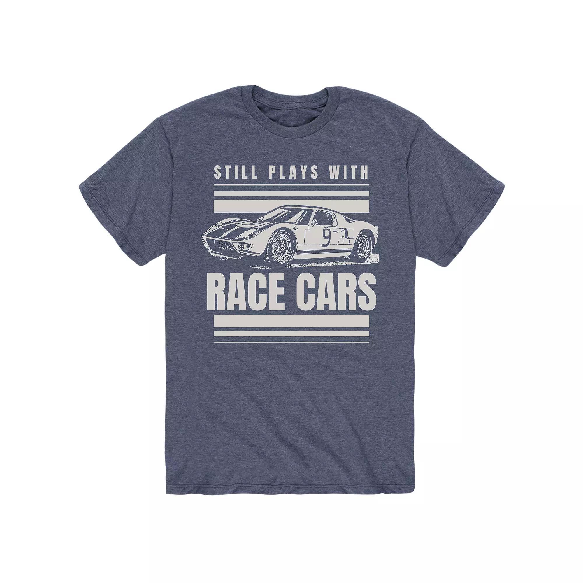 Mens Still Plays With Race Cars Tee Product Image