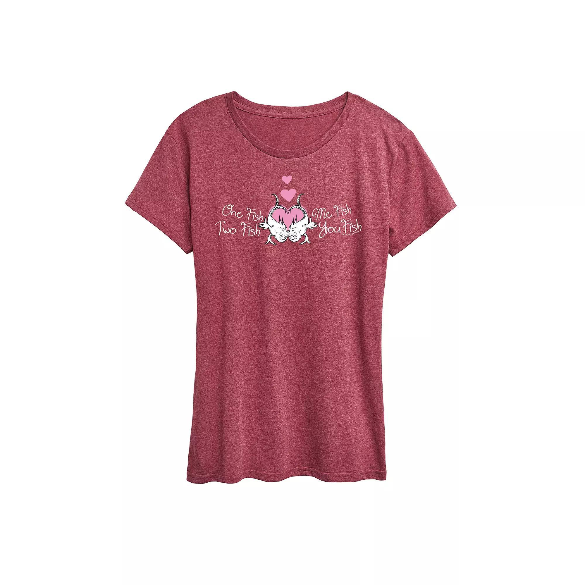 Women's Floral Crescent Moon Graphic Tee, Size: Small, Black Product Image