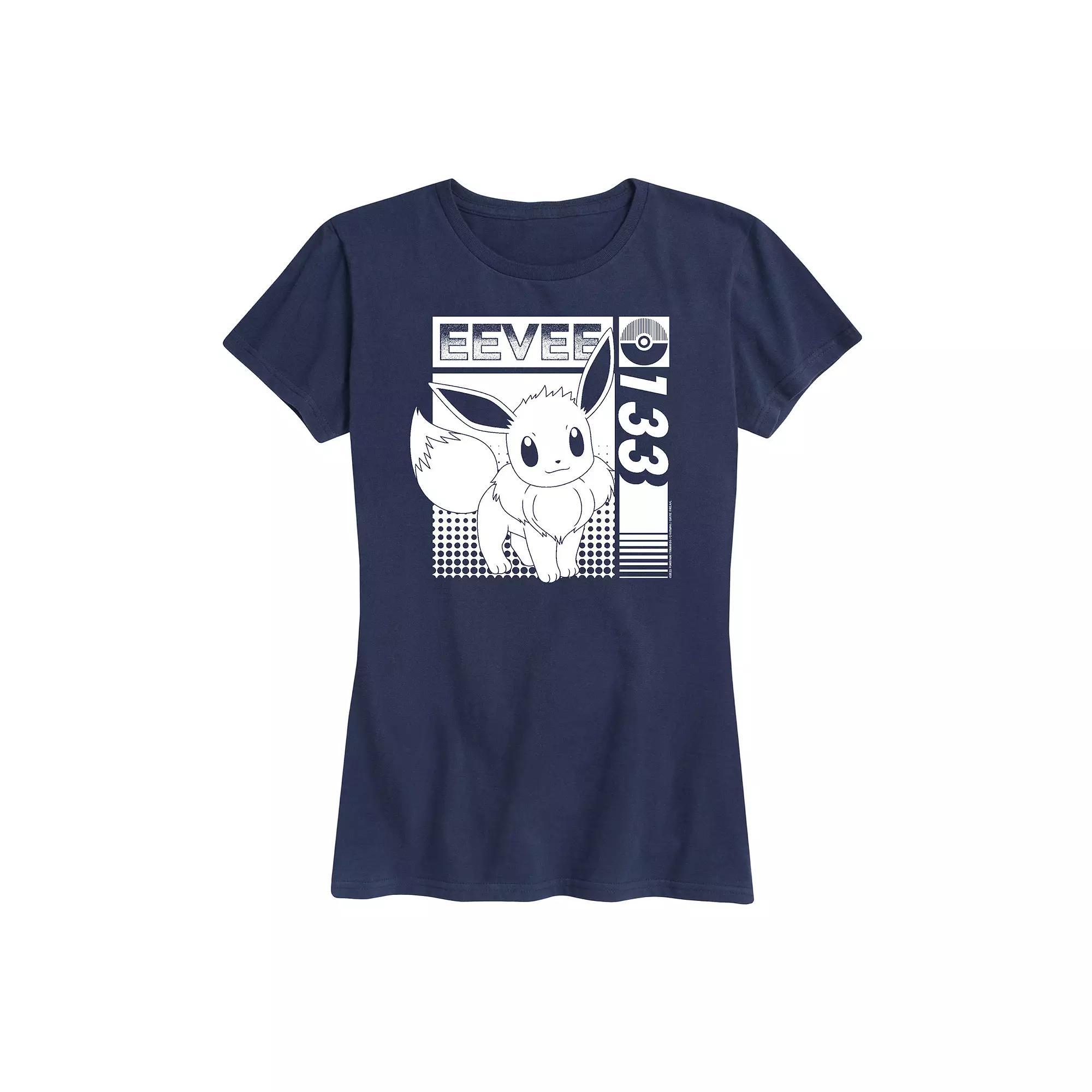 Womens Pokemon Eevee 133 Graphic Tee Heather Grey Product Image