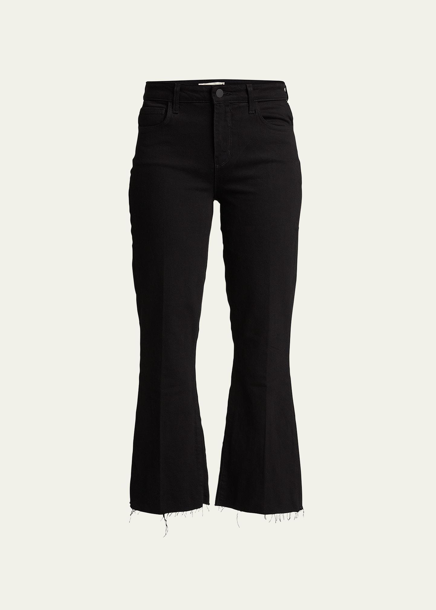 Kendra High-Rise Crop Flare Jeans Product Image
