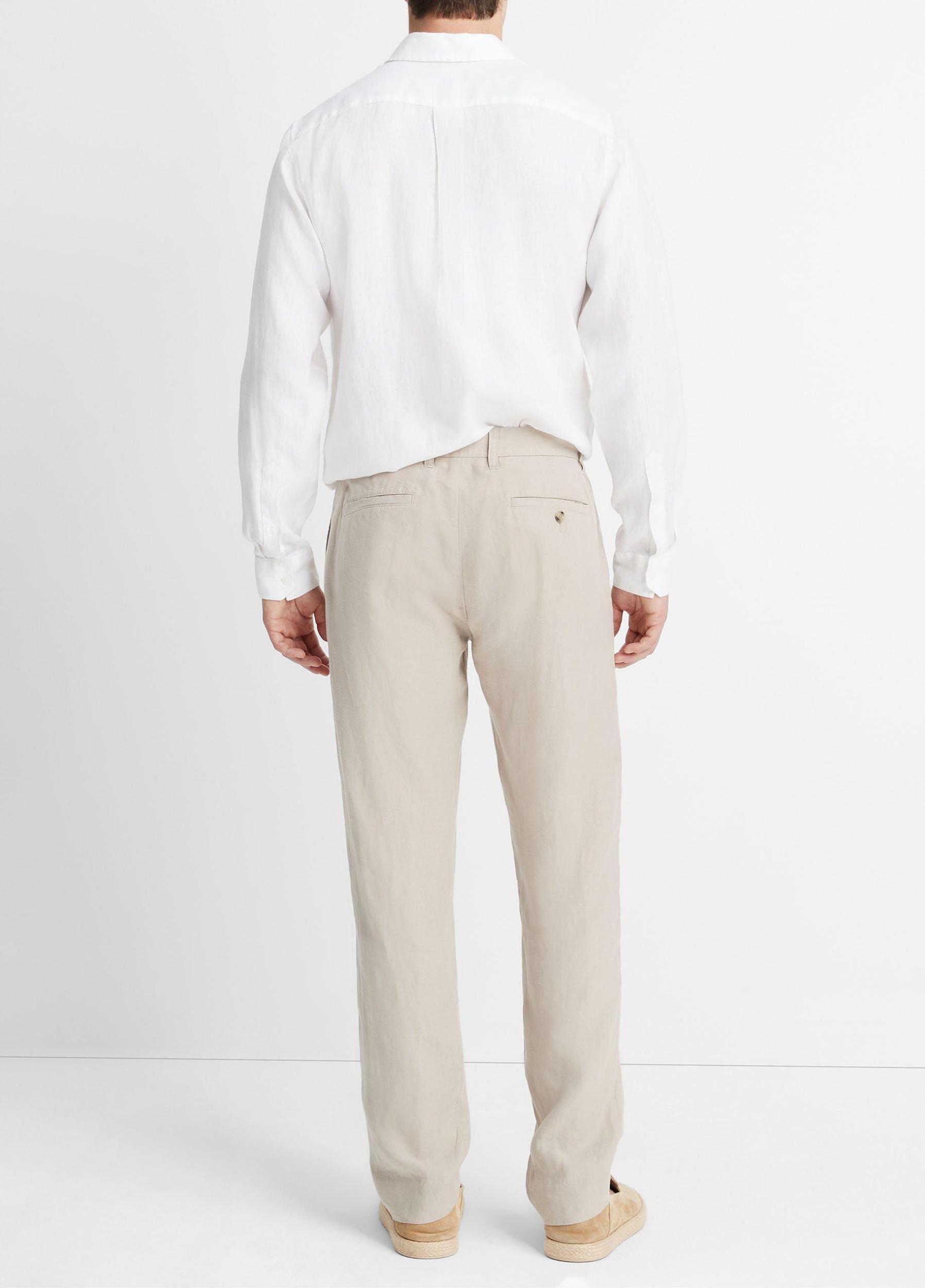 Mens Relaxed Hemp Griffith Pant, Pumice Rock, Size 36 Vince Product Image