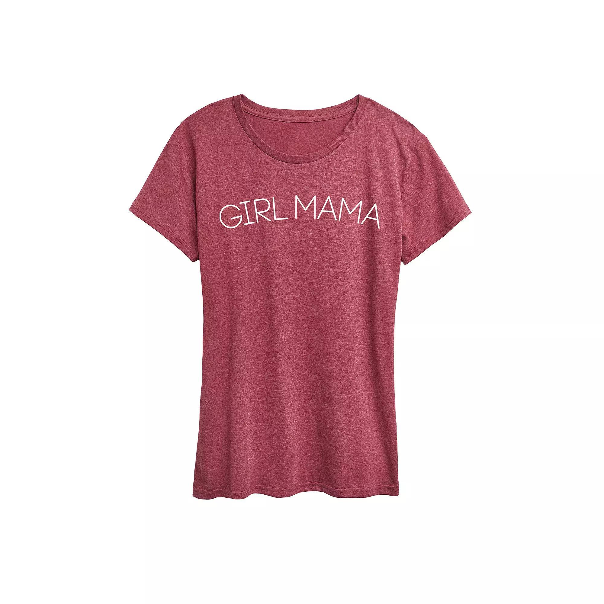 Womens Cat Outlines Graphic Tee Grey Dark Red Product Image