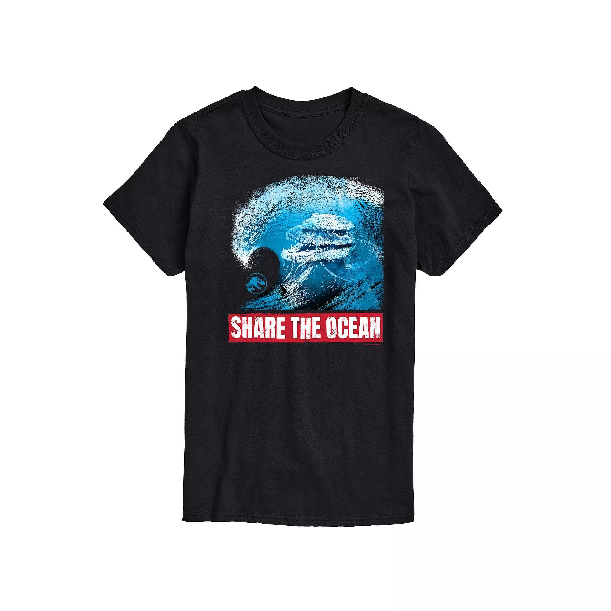 Mens Jurassic World Share The Ocean Graphic Tee Product Image