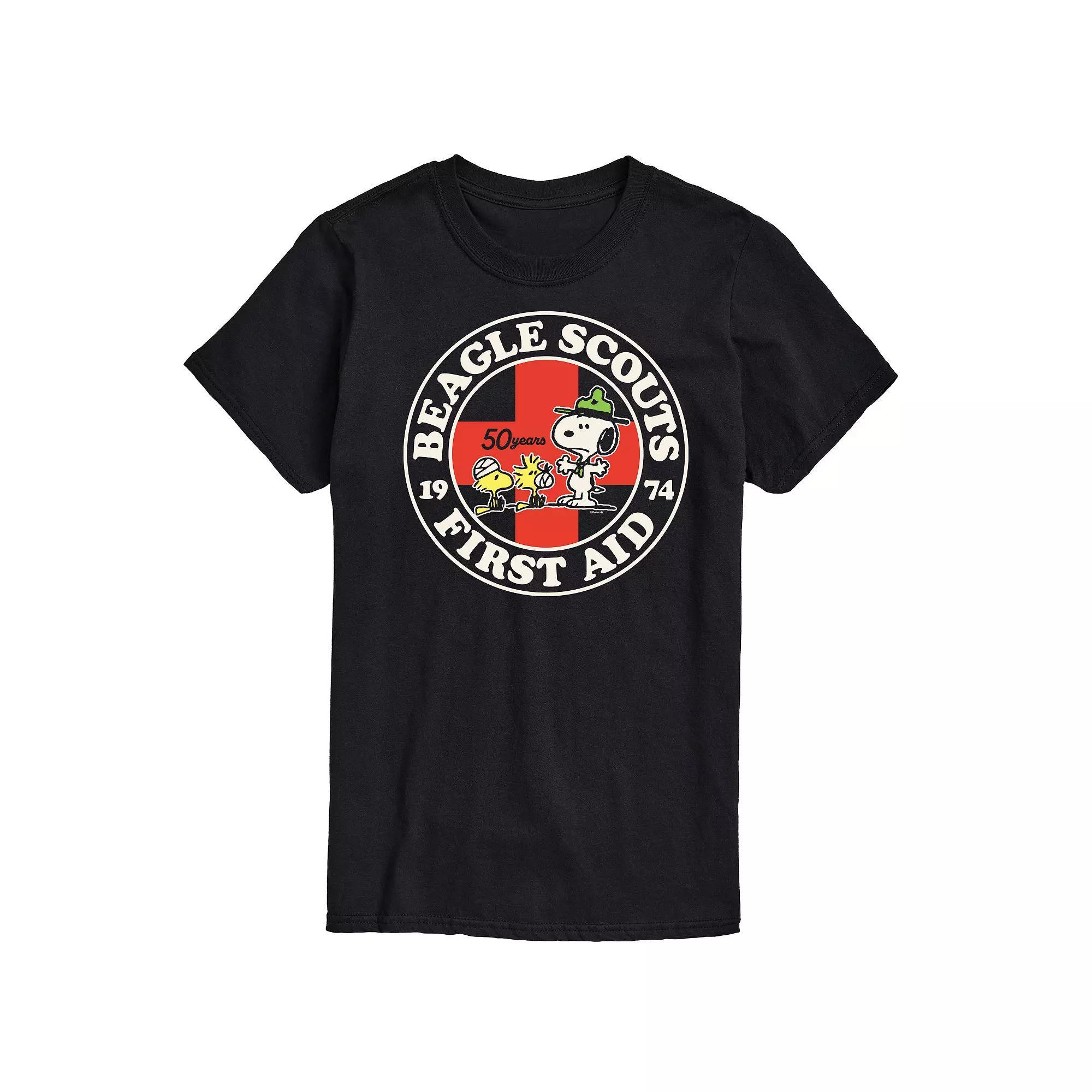 Big & Tall Peanuts Beagle Scouts First Aid Graphic Tee, Mens Product Image