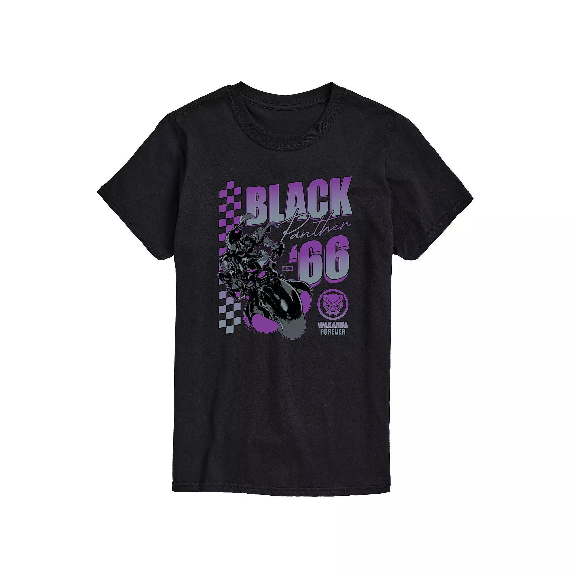 Mens Marvel Panther Racing Wakanda Forever Graphic Tee Product Image