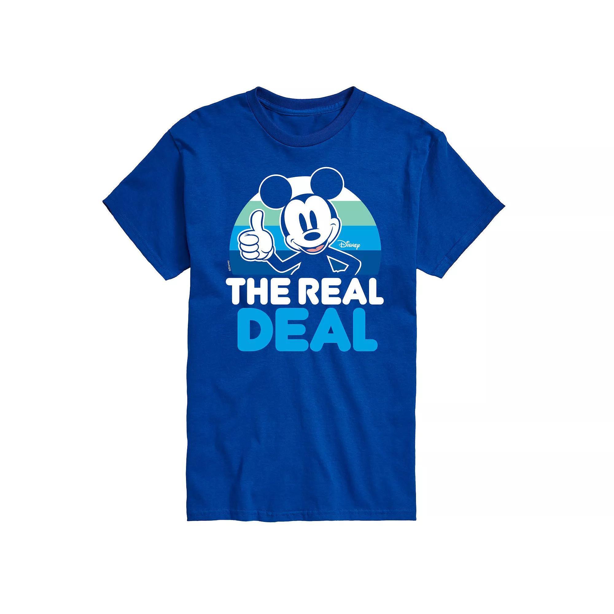 Disneys Mickey Mouse Big & Tall Real Deal Graphic Tee, Mens Product Image