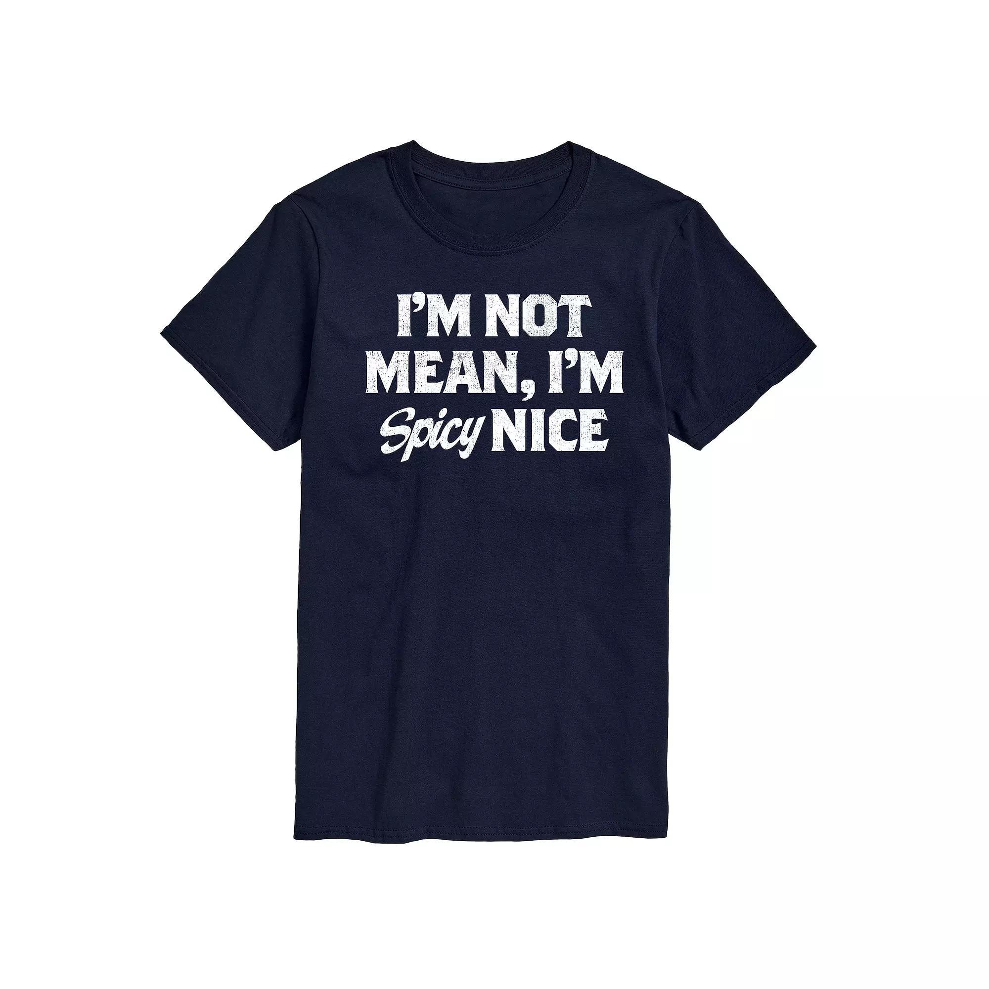Mens Spicy Nice Graphic Tee Blue Product Image