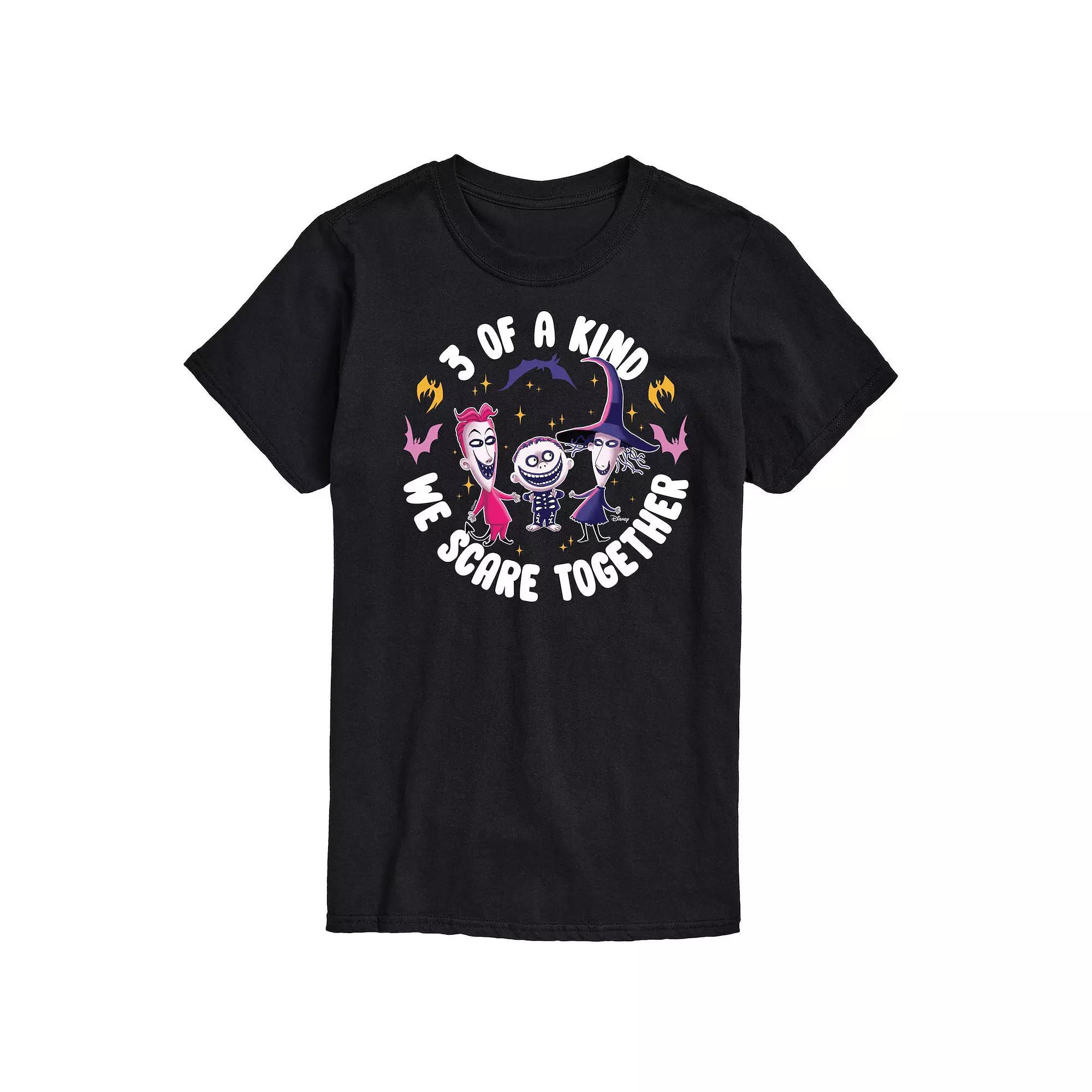 Disneys Nightmare Before Christmas Mens 3 Of A Kind Graphic Tee Blue Product Image