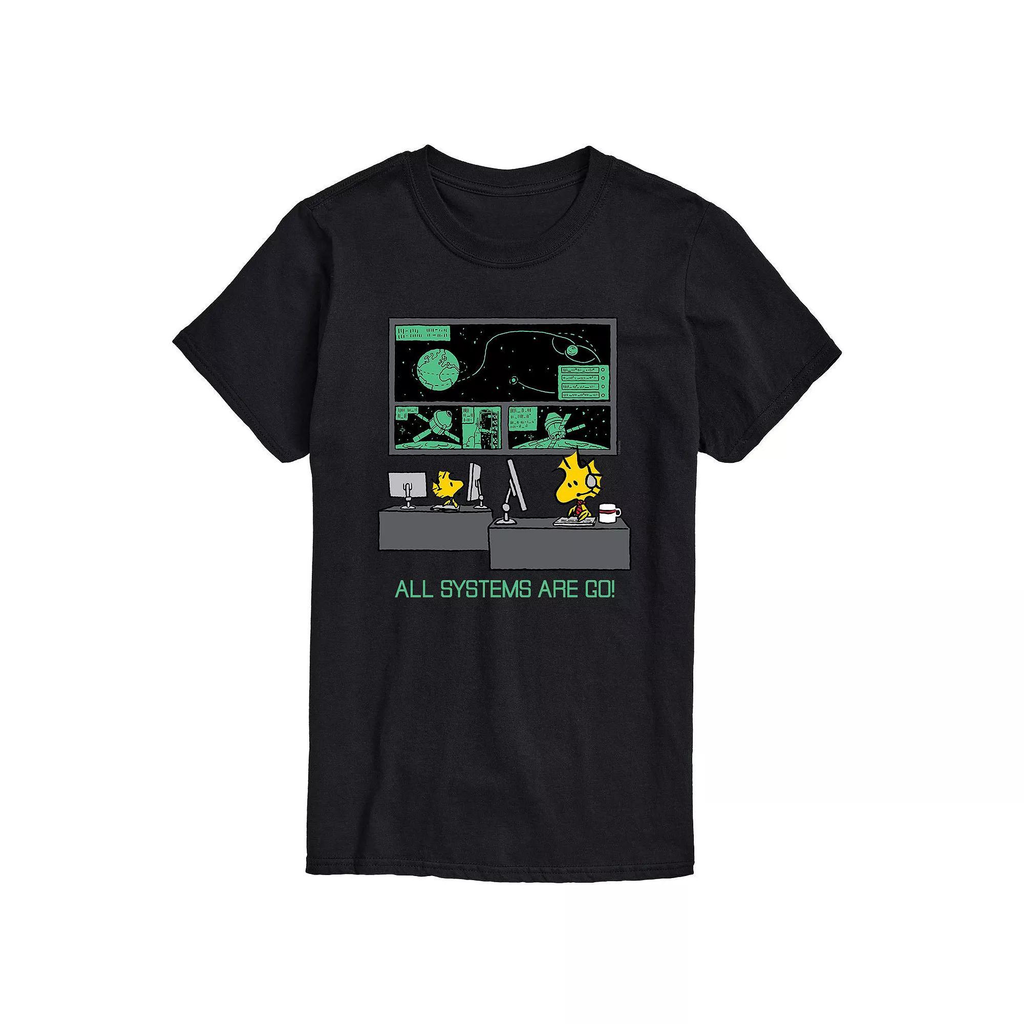 Mens Peanuts All Systems Are Go Tee Product Image