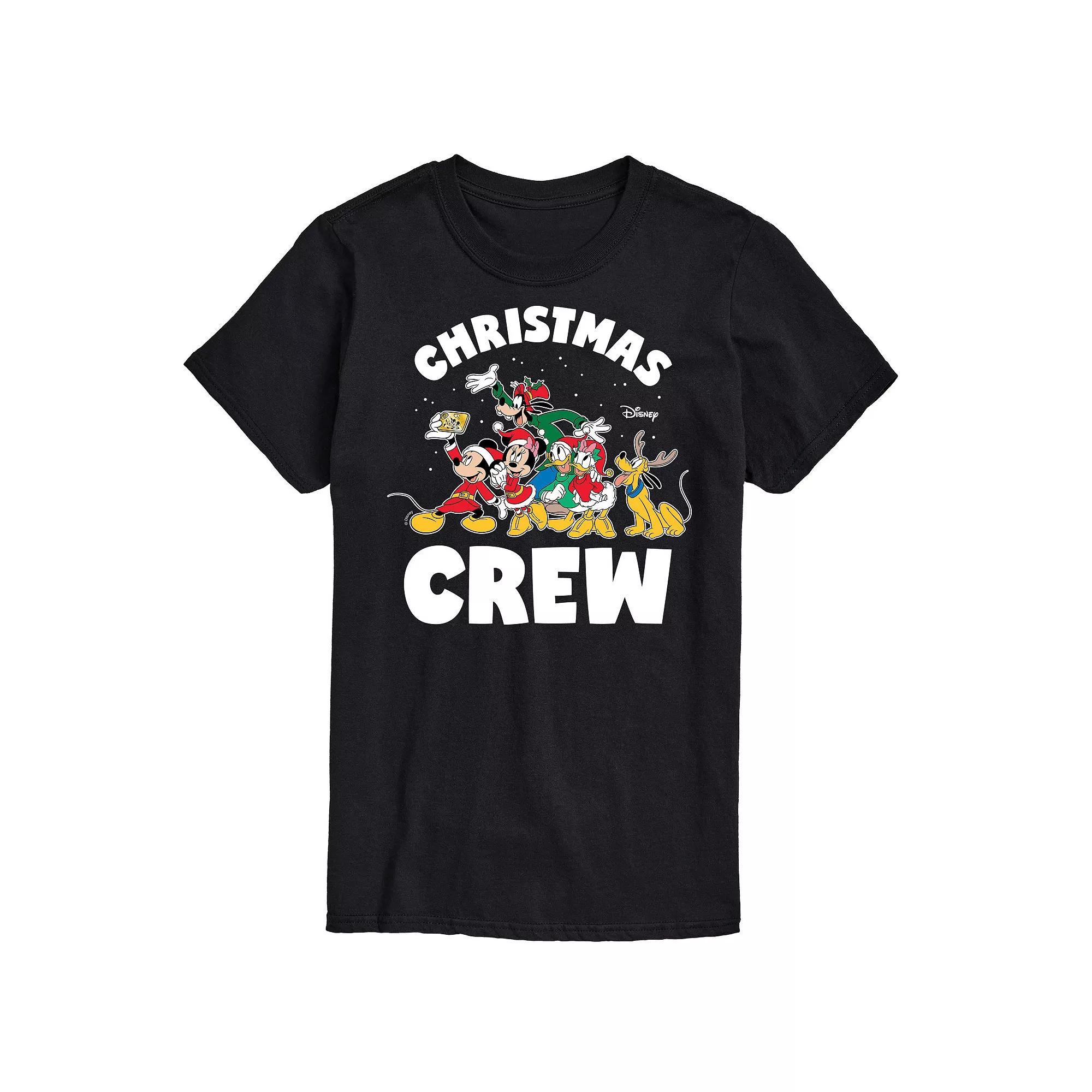 Disney's Big & Tall Christmas Crew Graphic Tee, Men's, Size: XXL Tall, Black Product Image