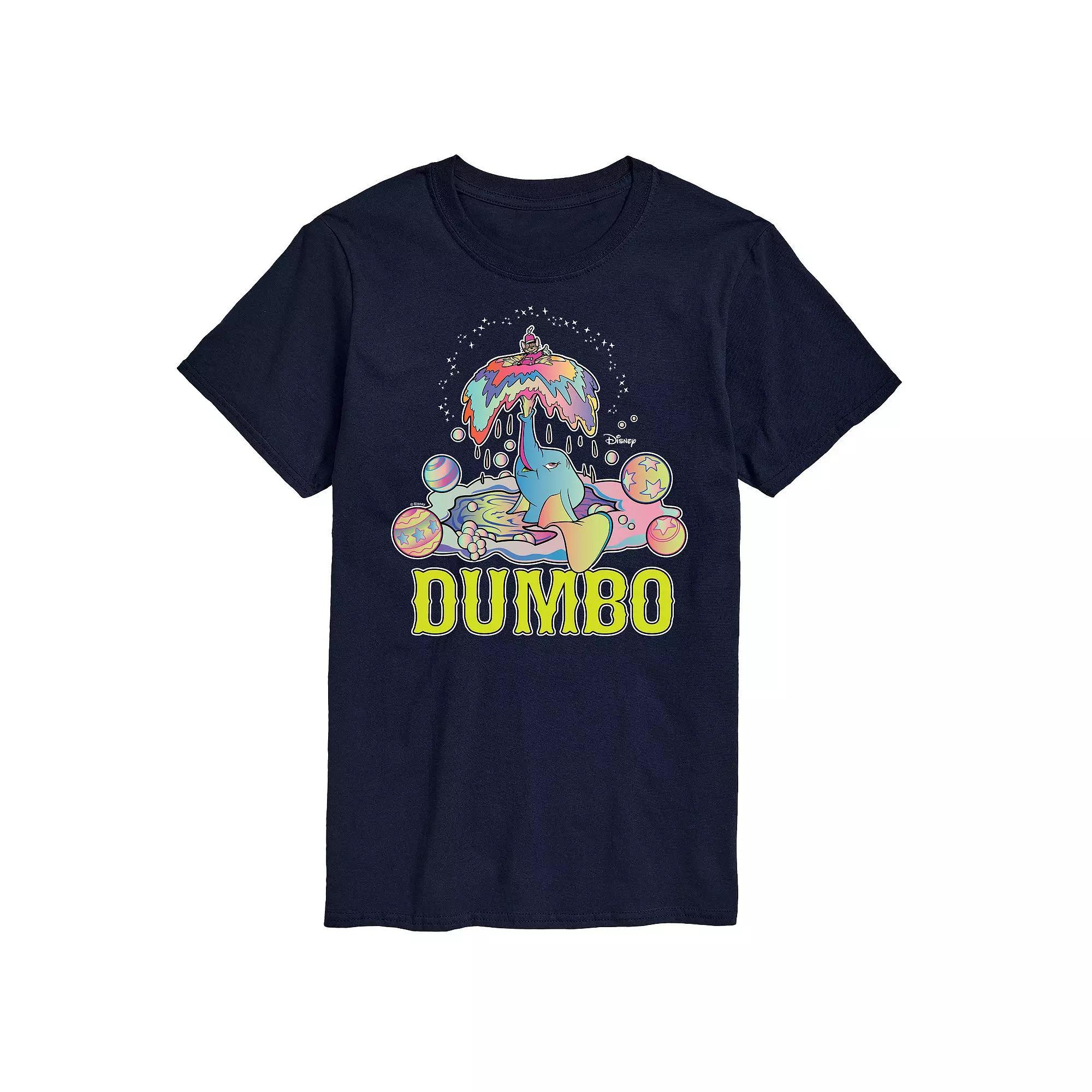 Disney's Dumbo Men's Psychedelic Graphic Tee, Size: Large, Black Product Image