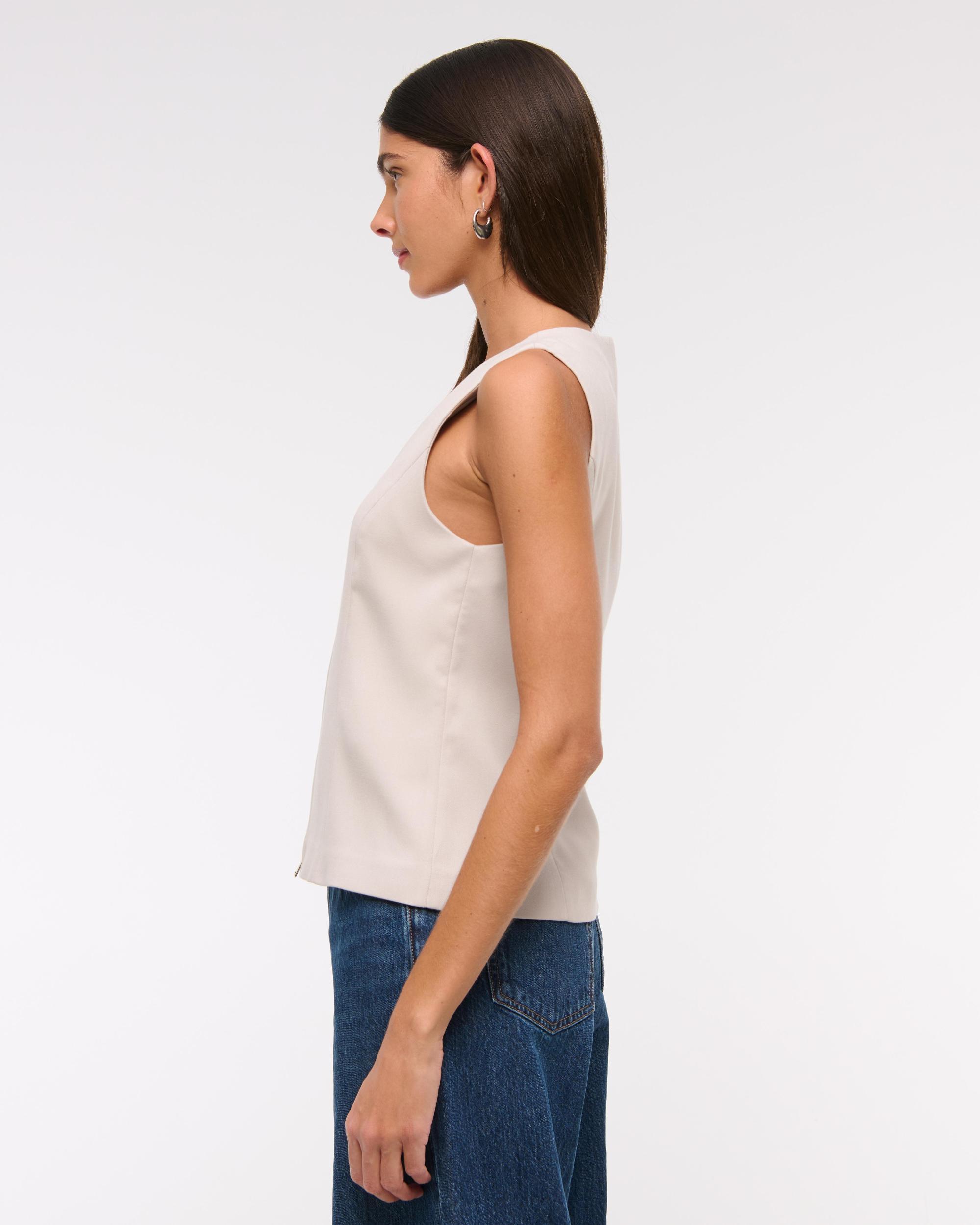 Tailored Zip Vest Product Image