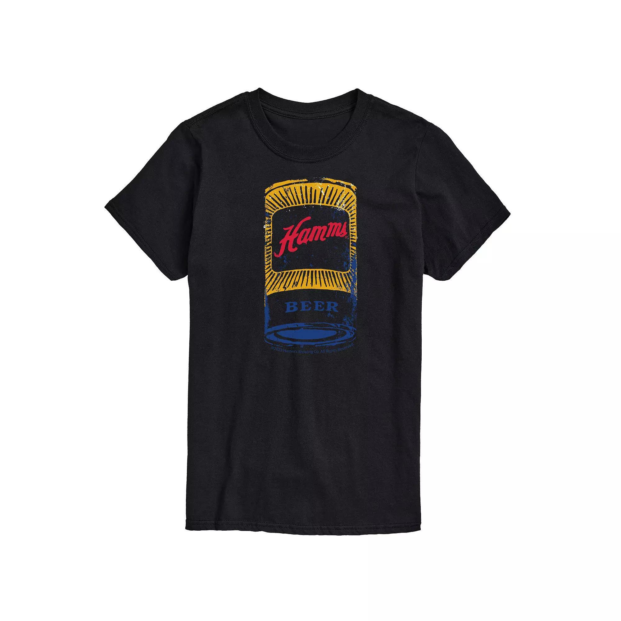 Men's Hamm's Logo Graphic Tee, Size: XL, Black Product Image