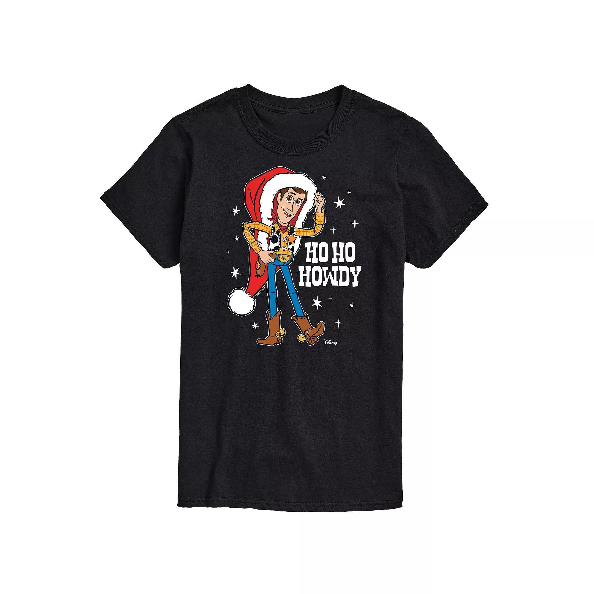 Disney / Pixar's Toy Story Woody Men's Ho Ho Howdy Graphic Tee, Size: Medium, Black Product Image